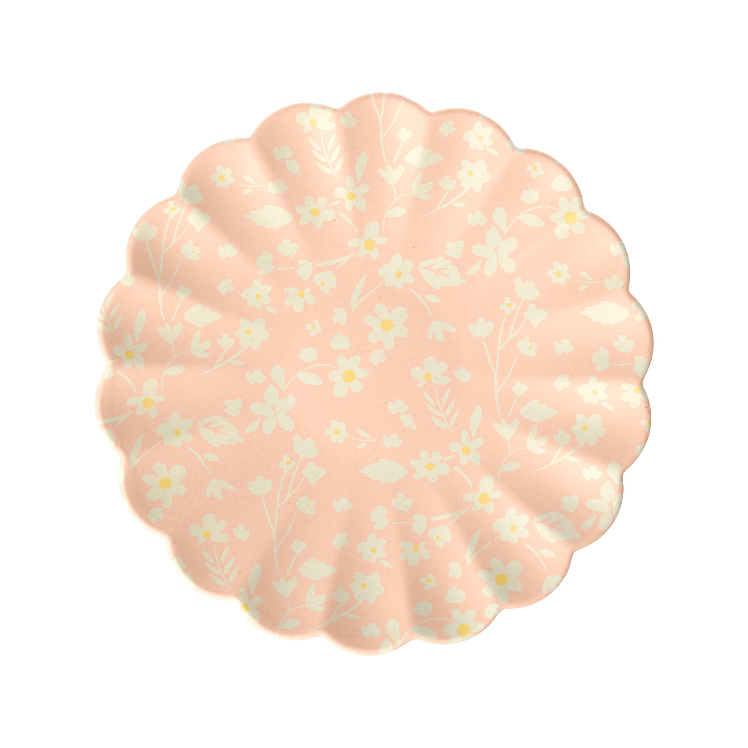 Floral Reusable Bamboo Small Plates. Set of 6 - Image 2