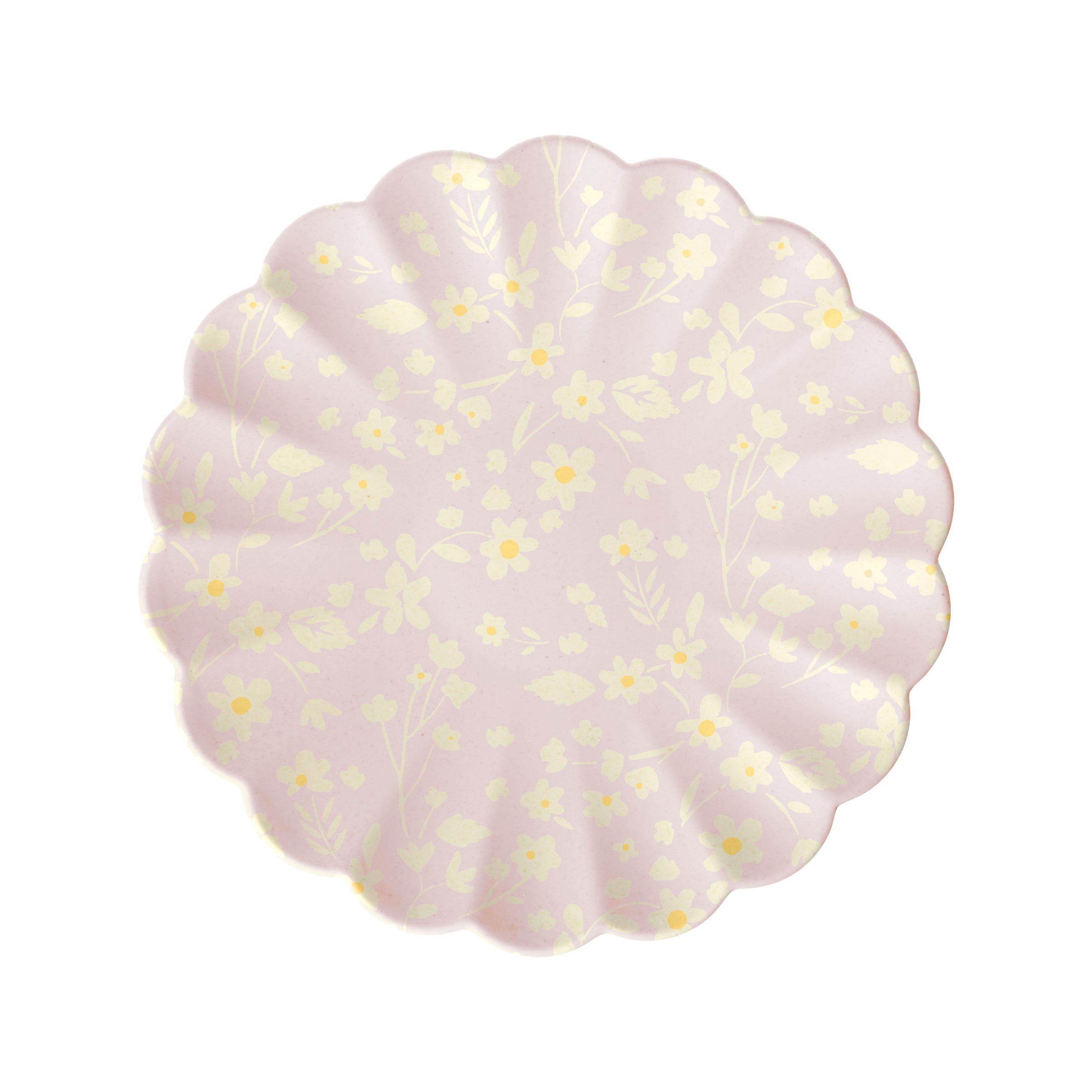 Floral Reusable Bamboo Small Plates. Set of 6 - Image 4