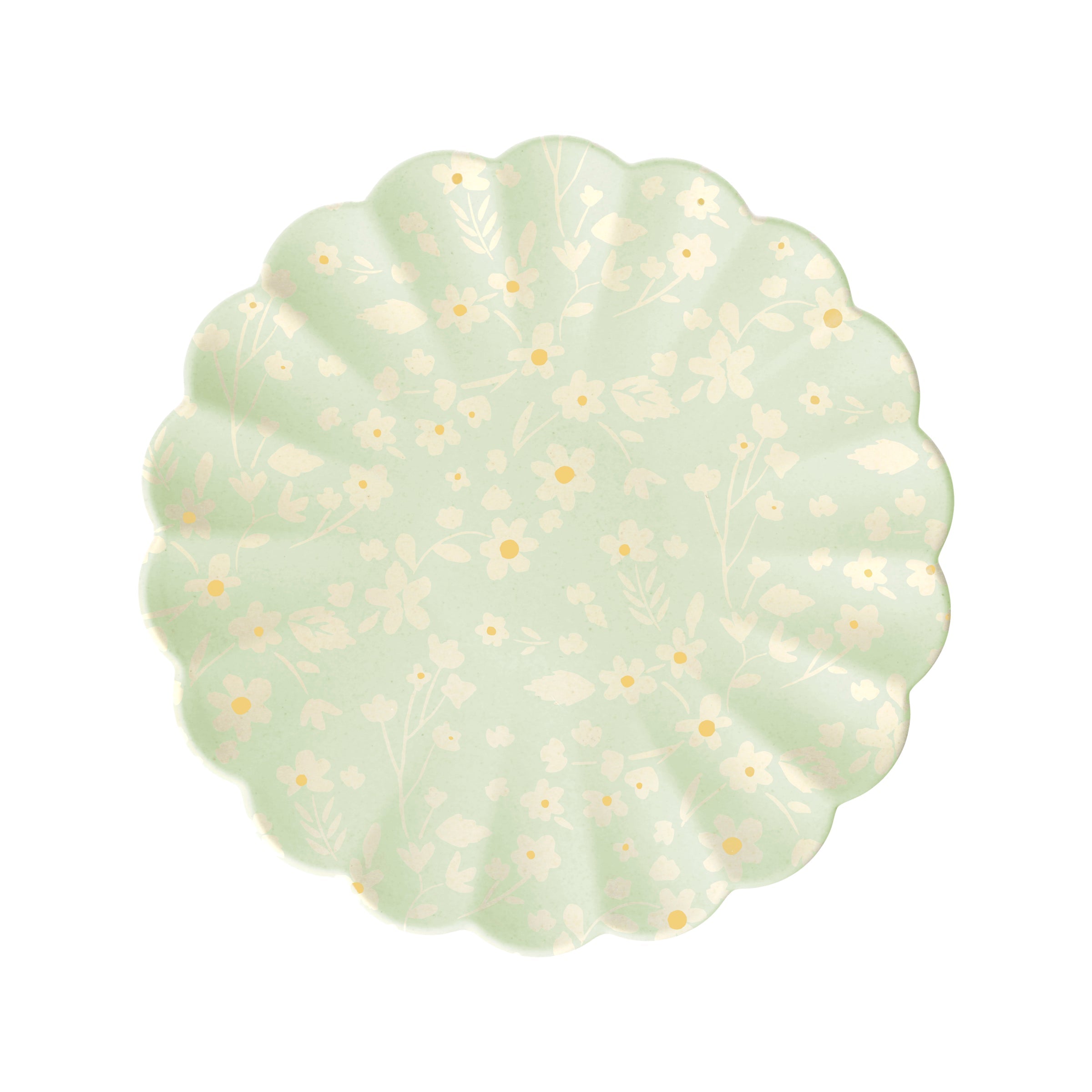 Floral Reusable Bamboo Small Plates. Set of 6 - Image 5