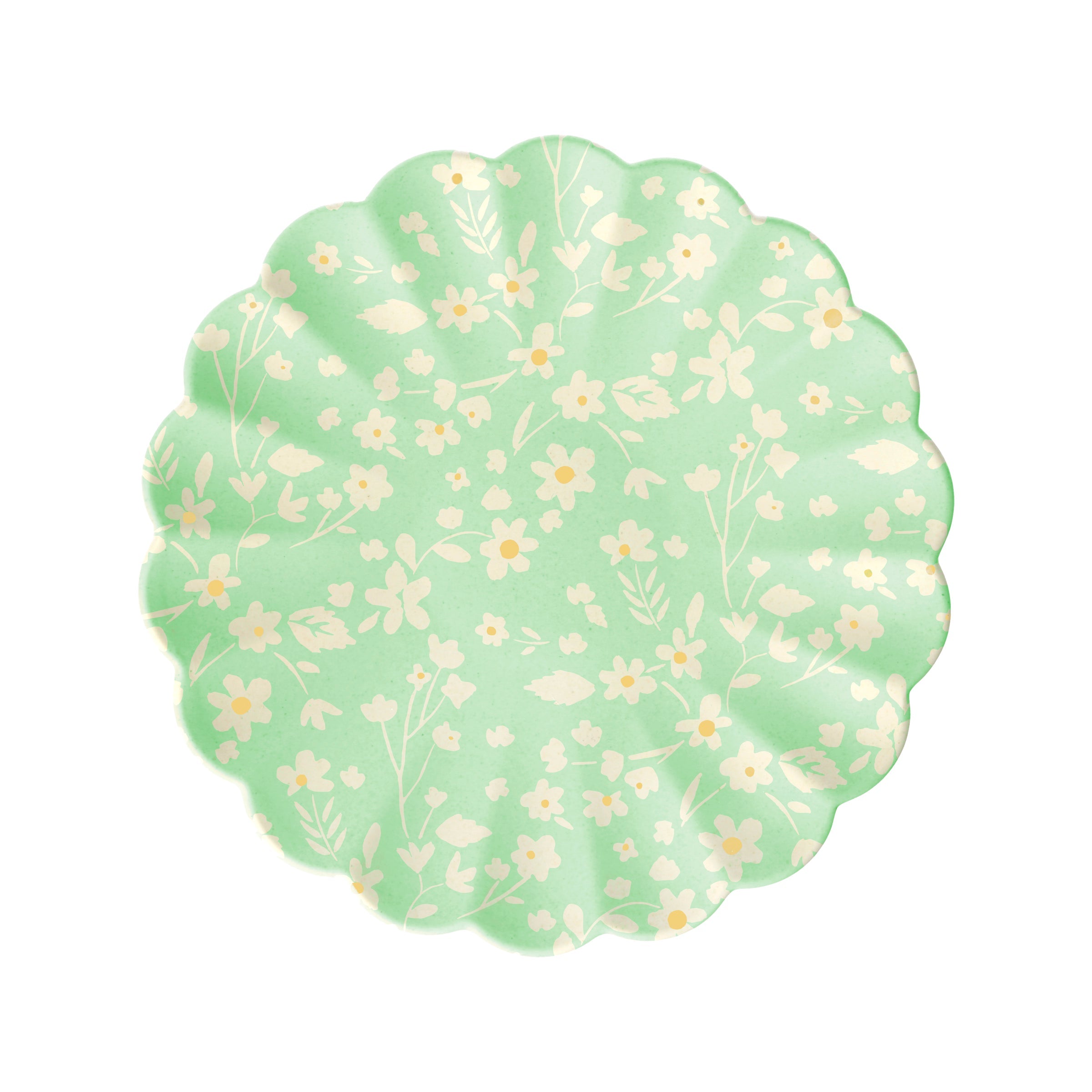 Floral Reusable Bamboo Small Plates. Set of 6 - Image 6