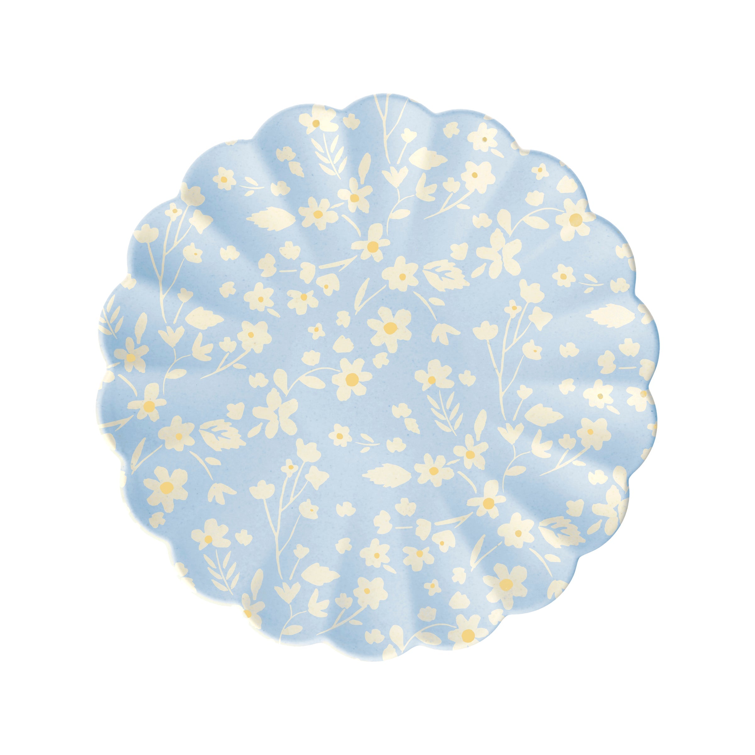 Floral Reusable Bamboo Small Plates. Set of 6 - Image 7