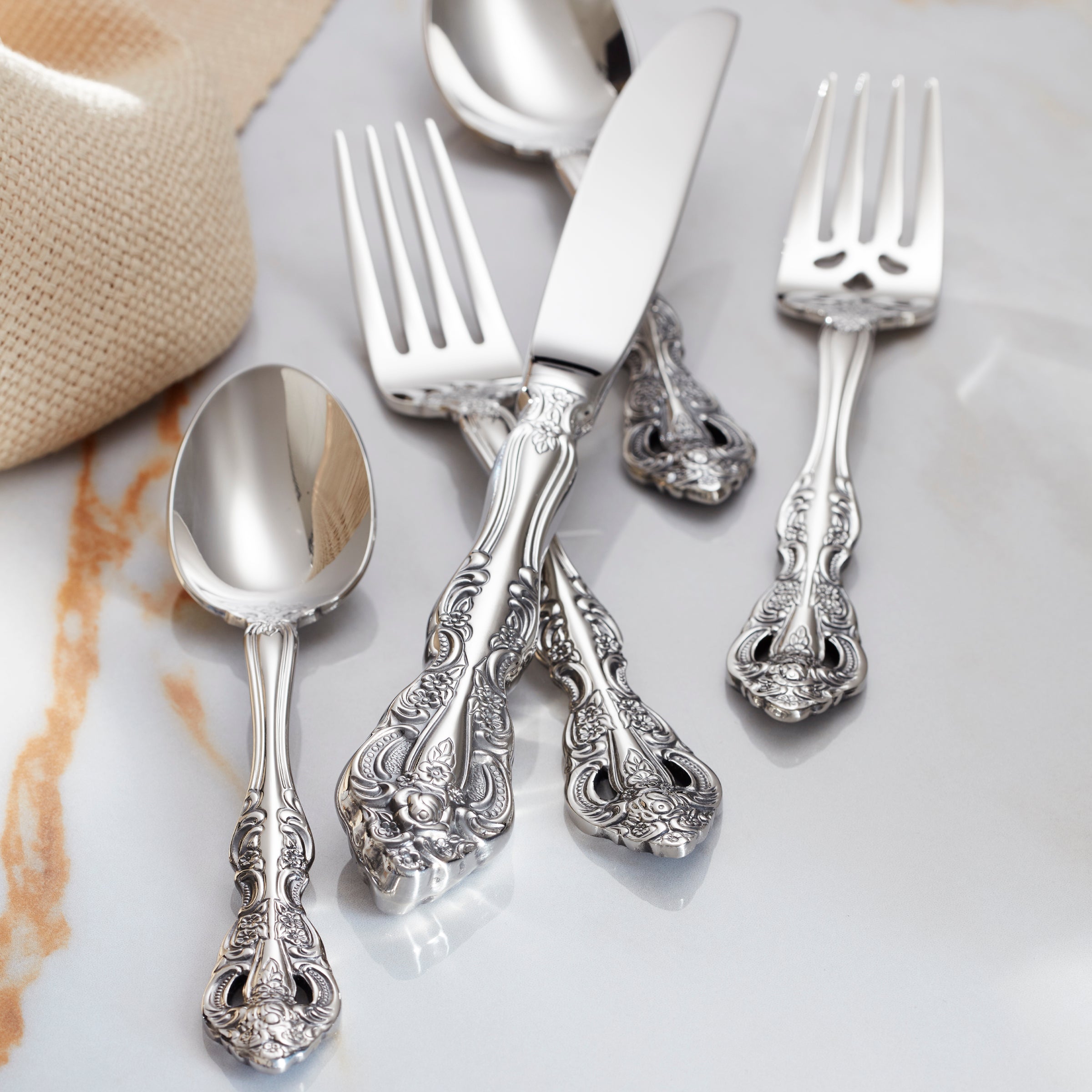 Michelangelo 45 Piece Flatware Set - Image 4