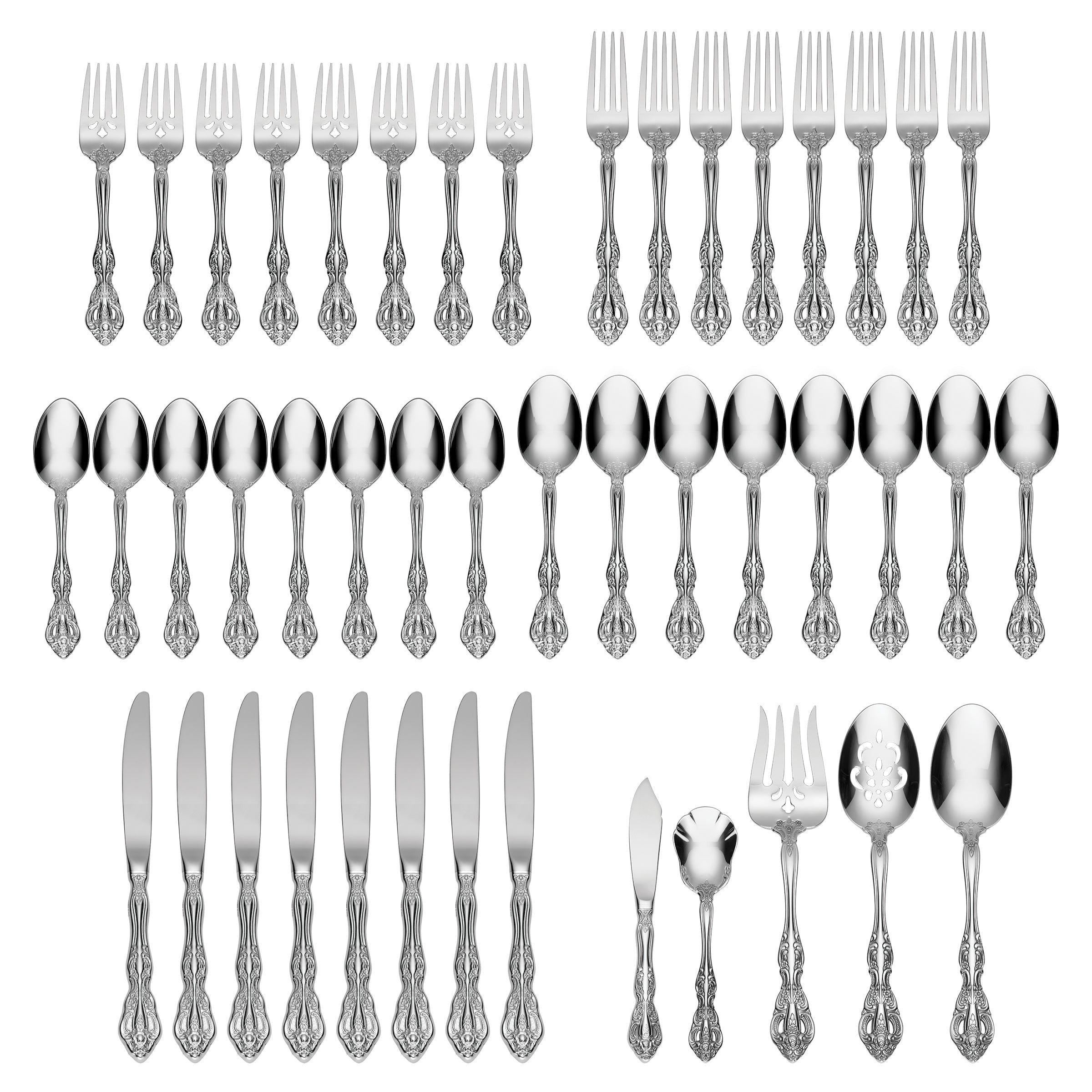 Michelangelo 45 Piece Flatware Set - Image 2