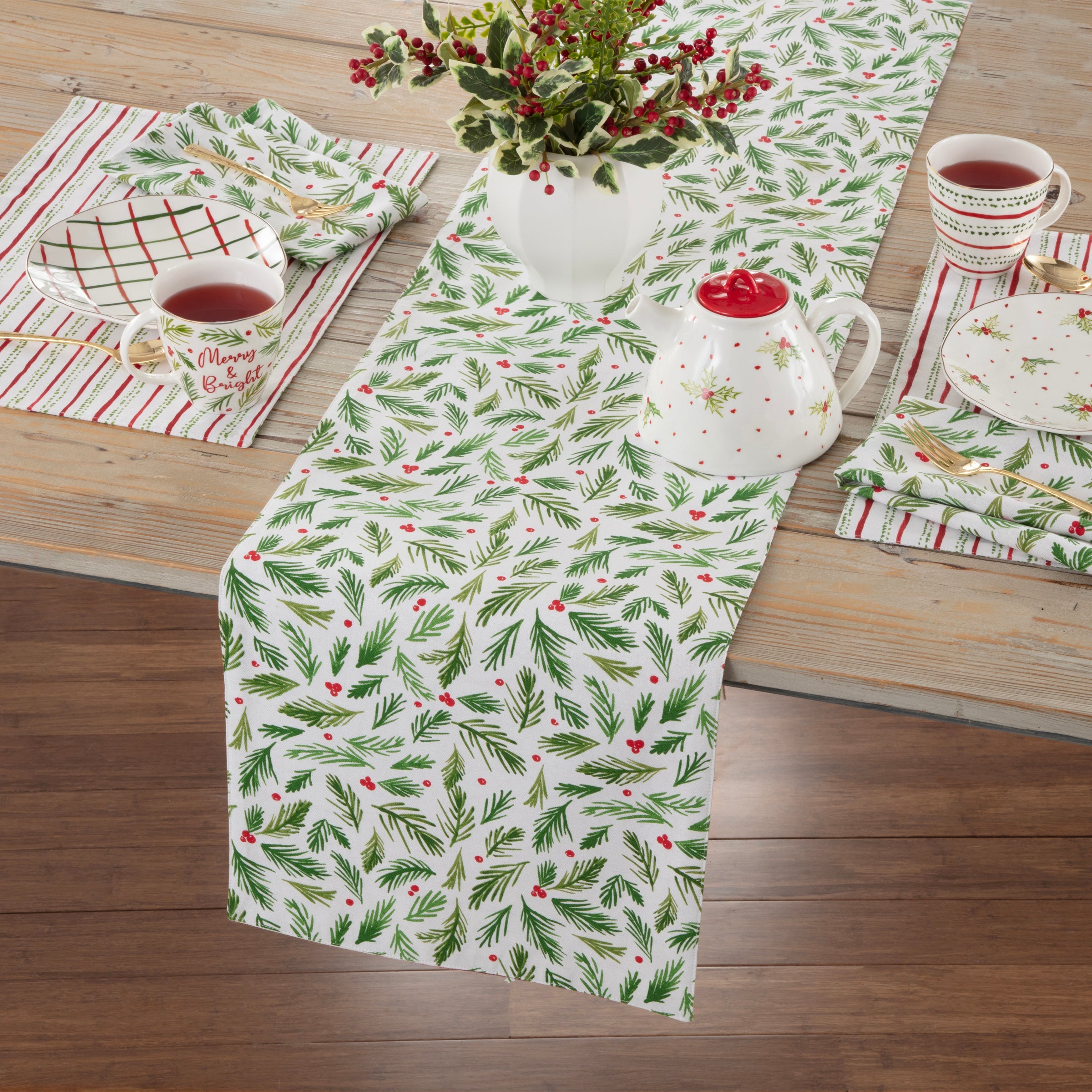 Bayberry Merry & Bright Dinner Napkins - Set Of 4 - Image 2