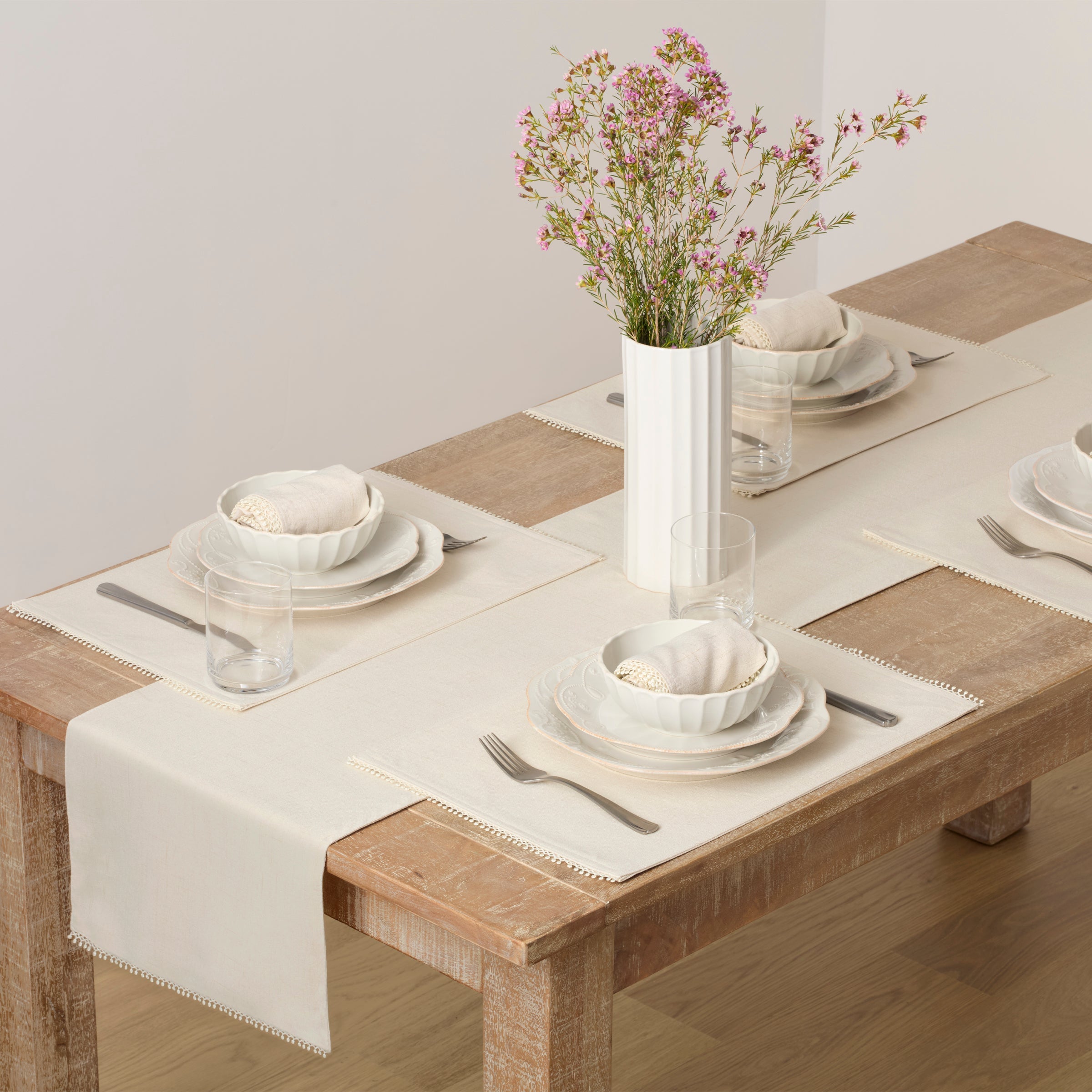 French Perle Natural 13X18 Placemats - Set Of 4 - Image 3