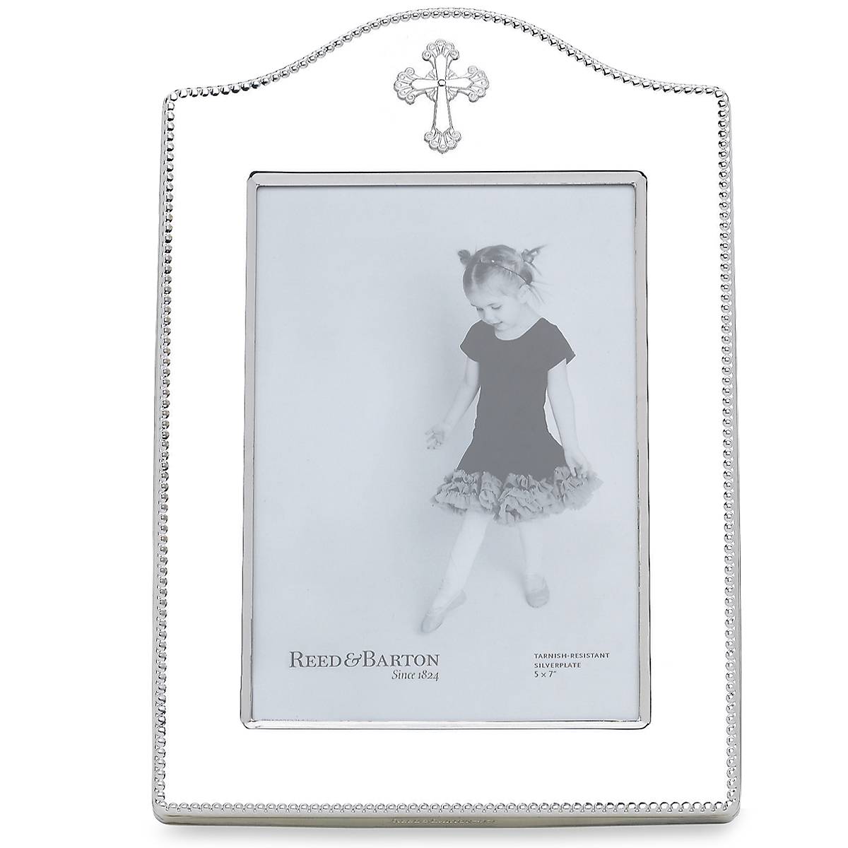 Abbey Cross Silverplate 5 x 7 Frame