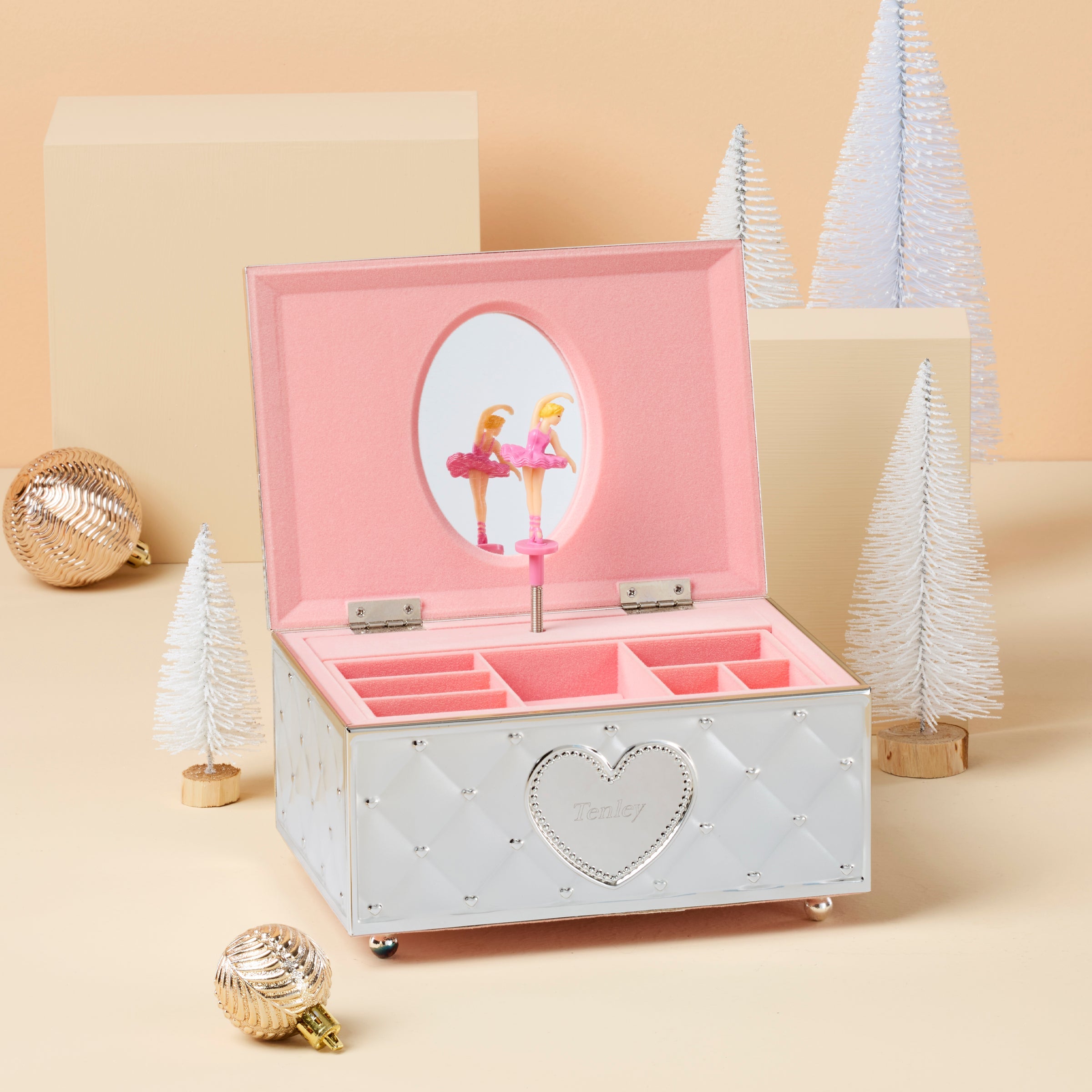Personalized Musical Ballerina Jewelry Box - Image 3