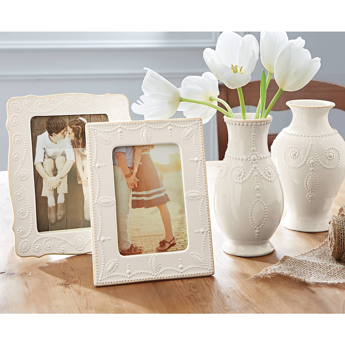 French Perle White 5 x 7 Frame - Image 2