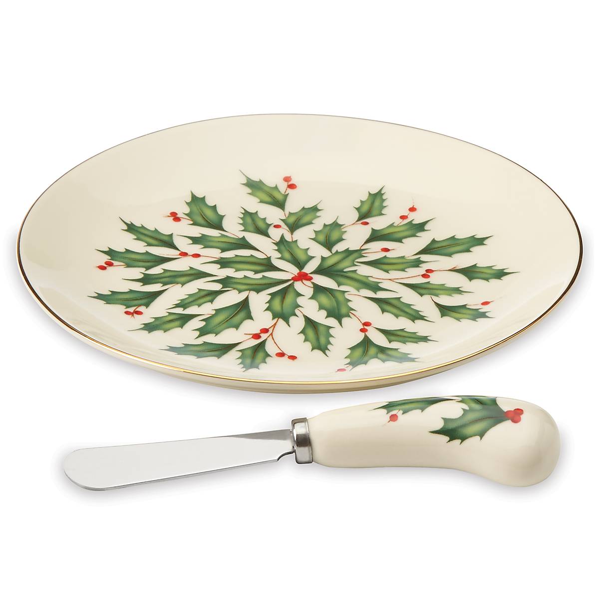 Holiday Cheese Plate & Knife Set - Image 4