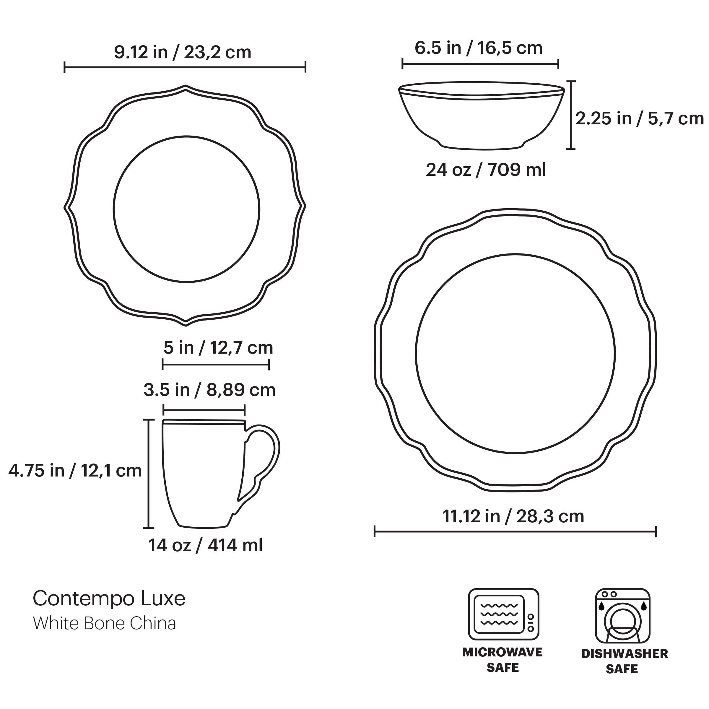 Contempo Luxe 4-Piece Place Setting - Image 7