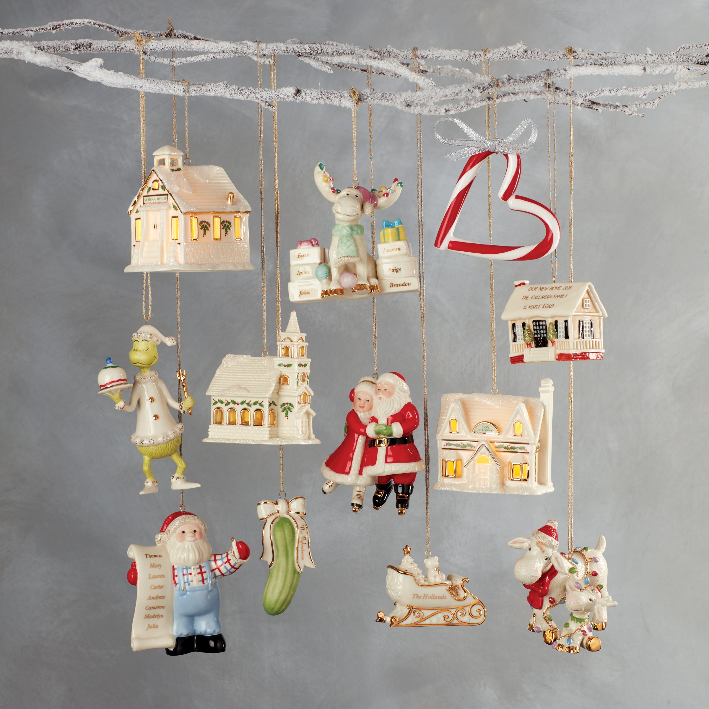 Christmas Village Church Lit Ornament - Image 3