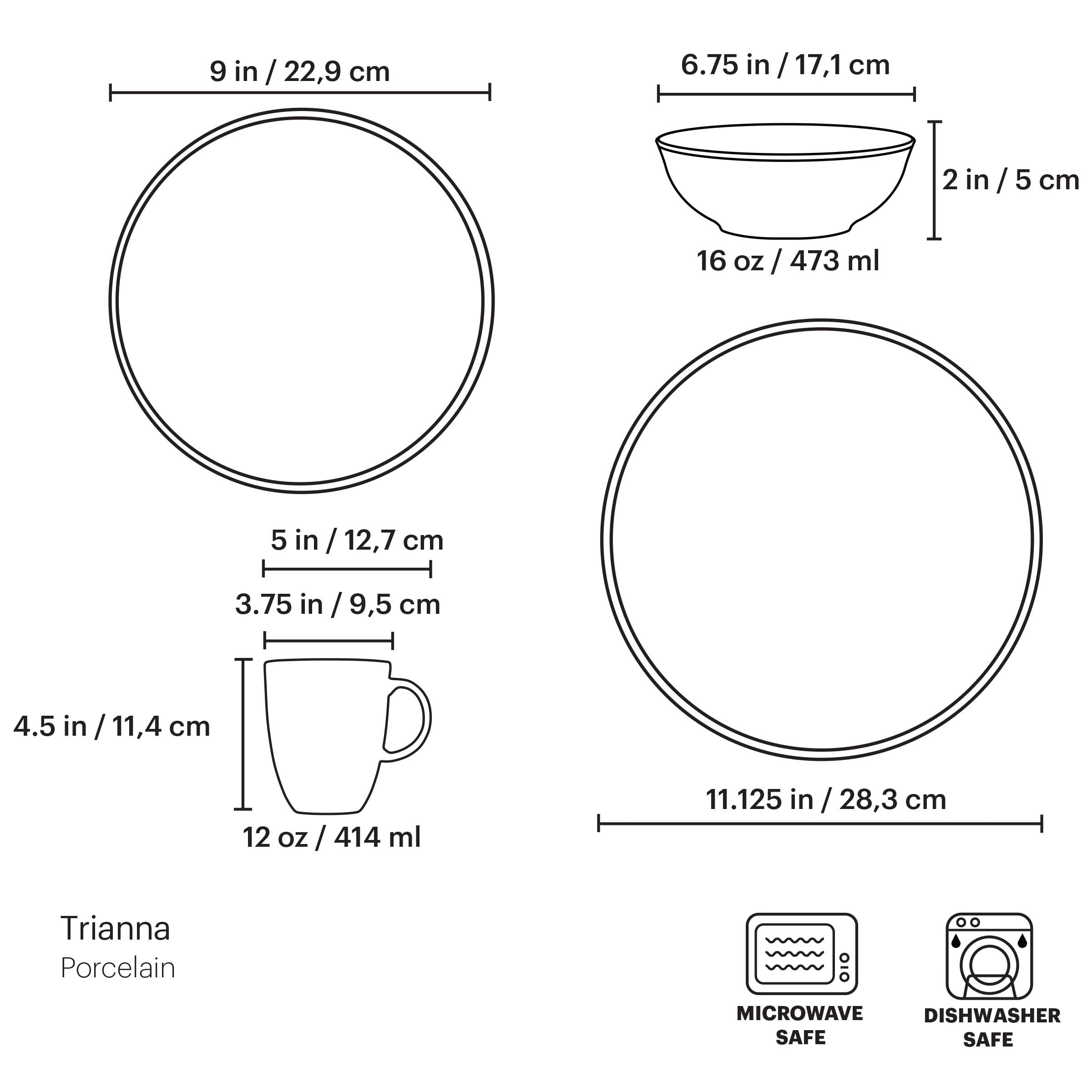 Trianna White 4-Piece Place Setting - Image 5
