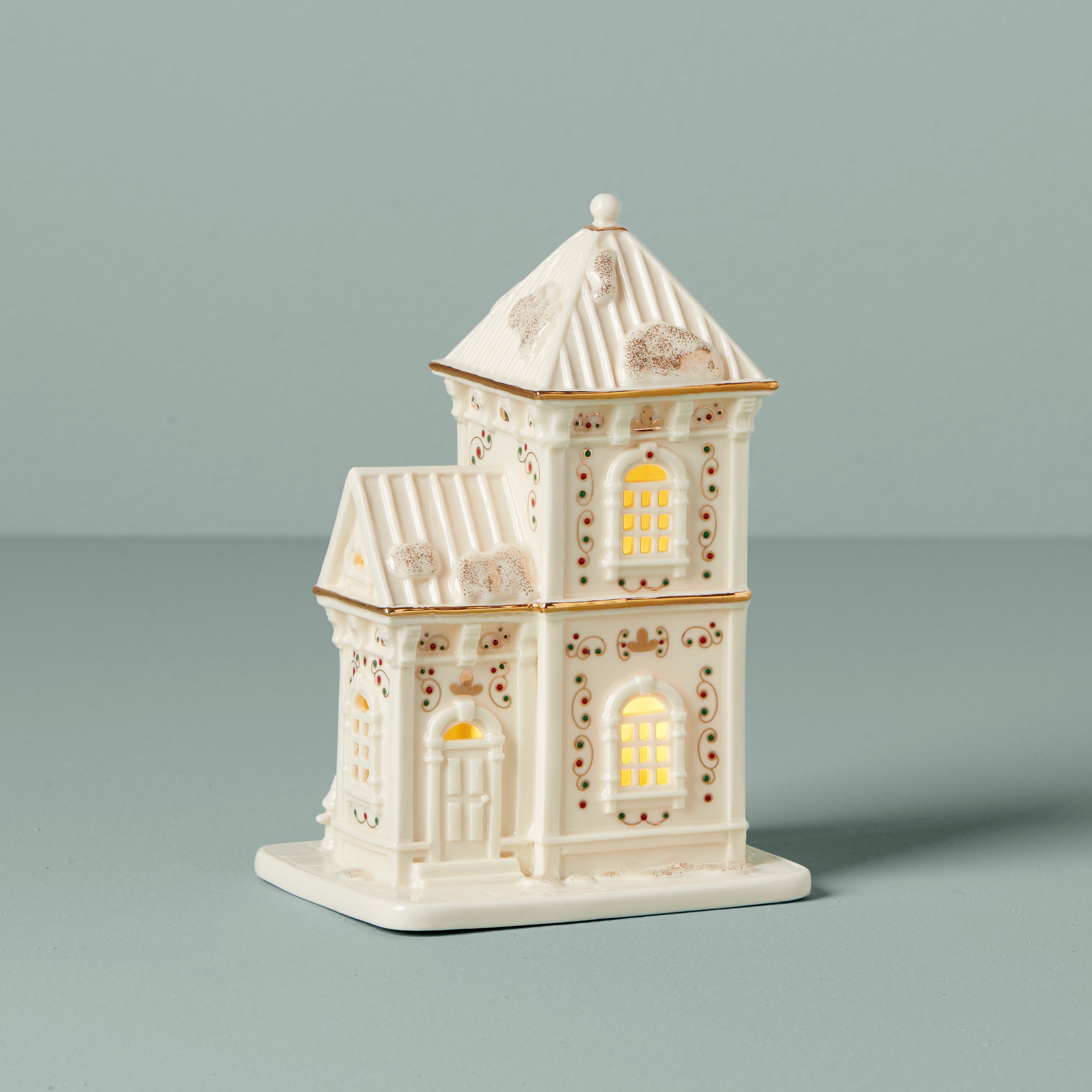 Mistletoe Park Lit Library Figurine - Image 2