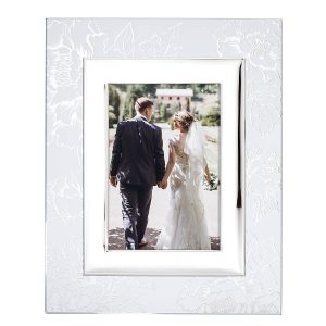Silver Peony 5 x 7 Frame