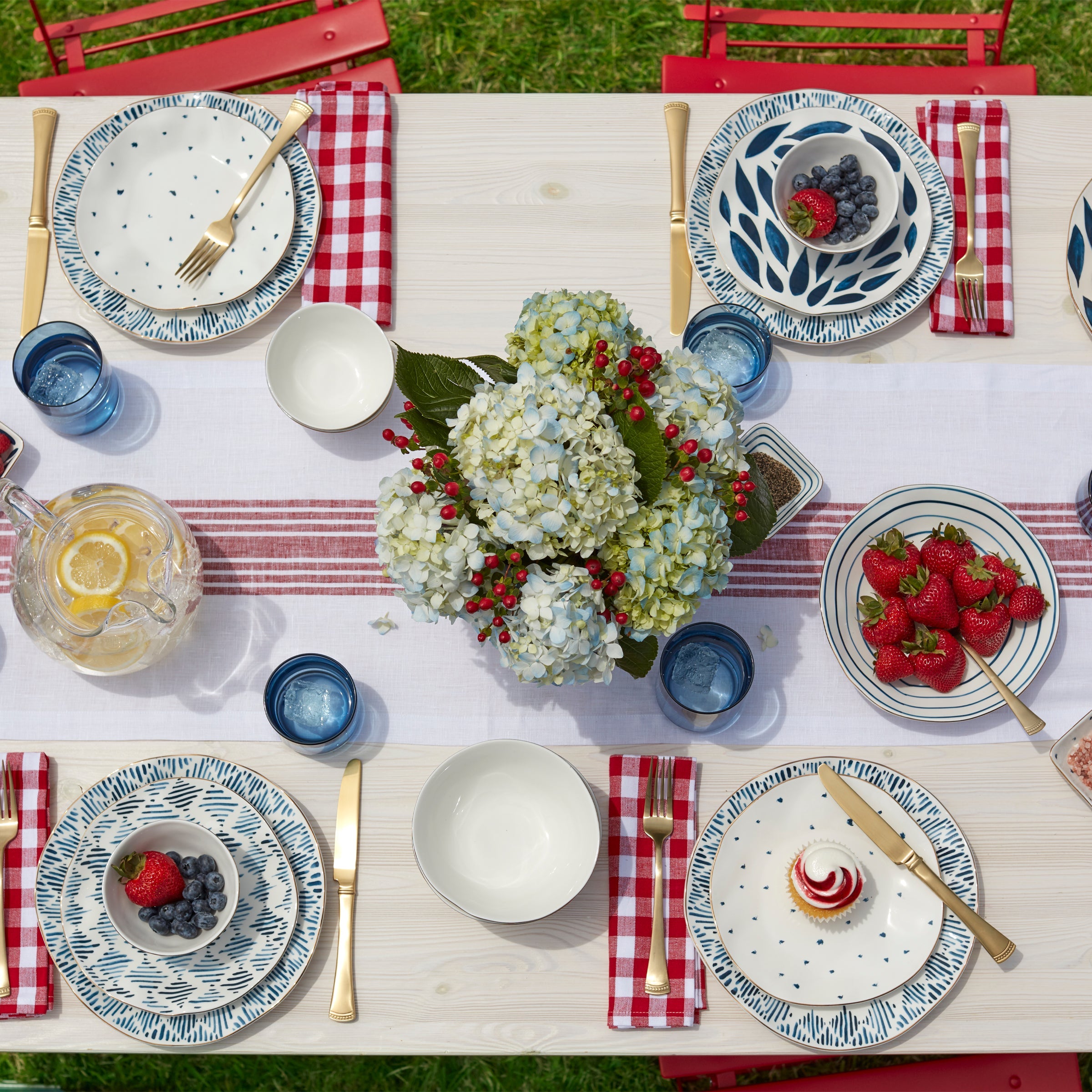 Blue Bay White Dinner Plates - Set of 4 - Image 3