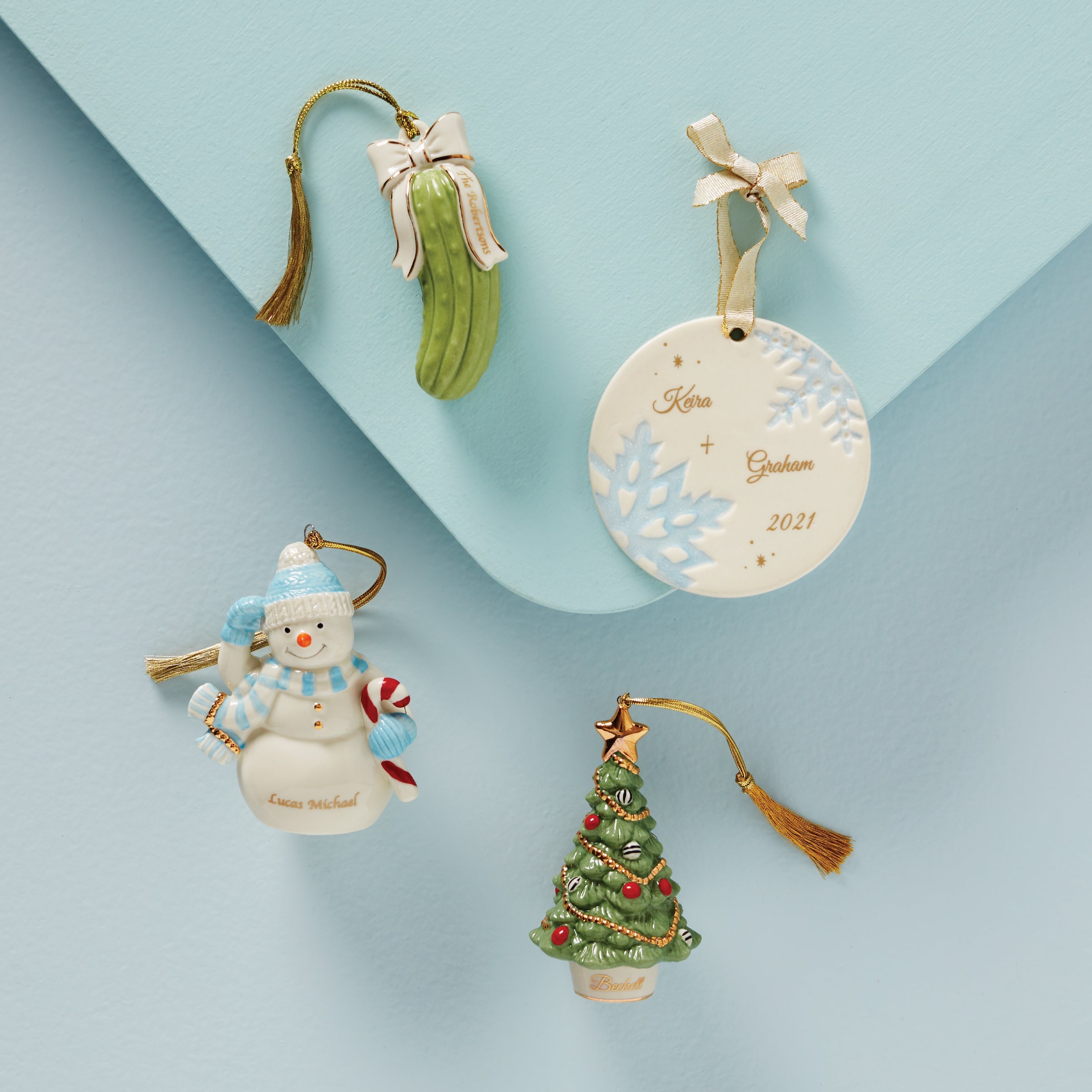 Personalized Winter Snowman Ornament - Image 4