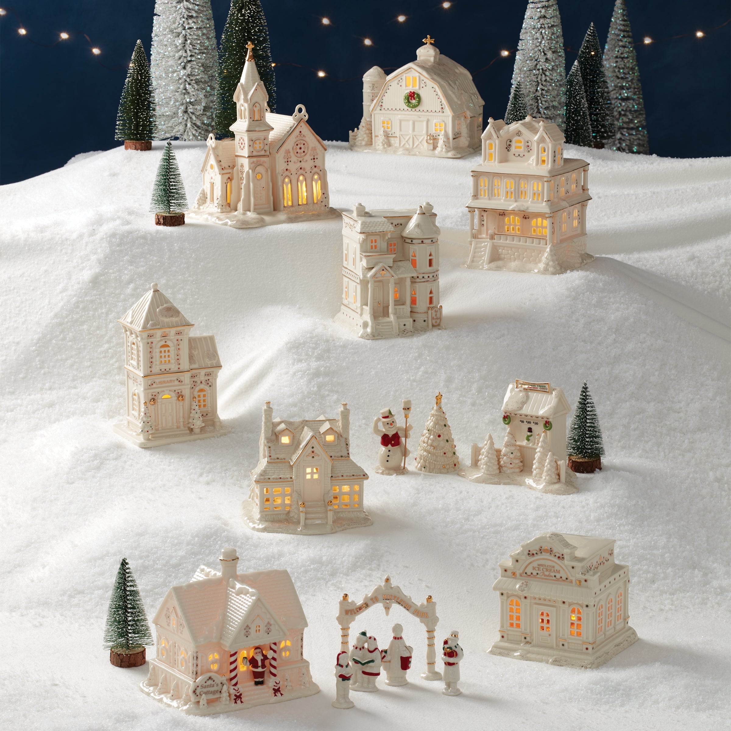Mistletoe Park Lit Library Figurine - Image 8