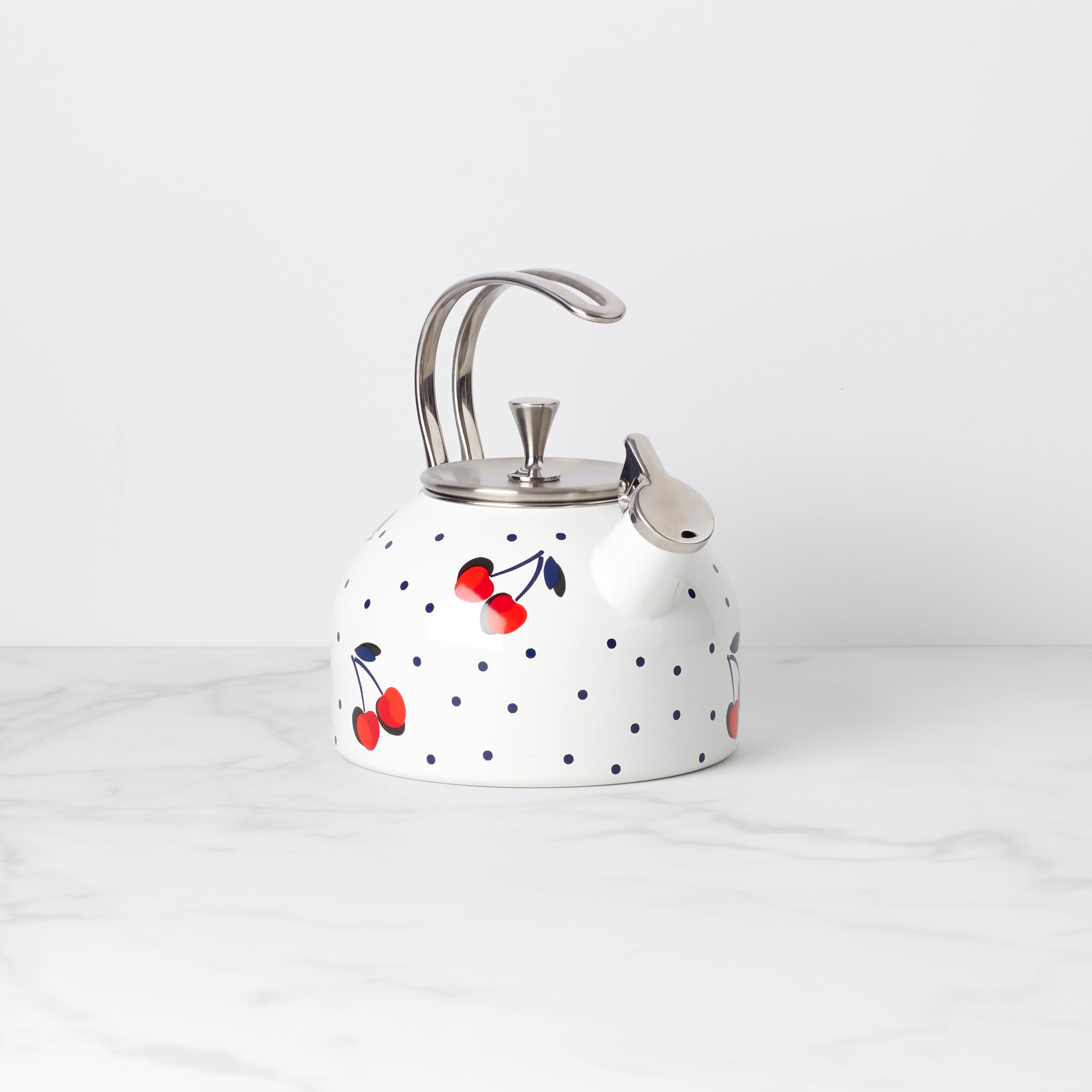 Vintage Cherry Dot Tea Kettle - Image 2