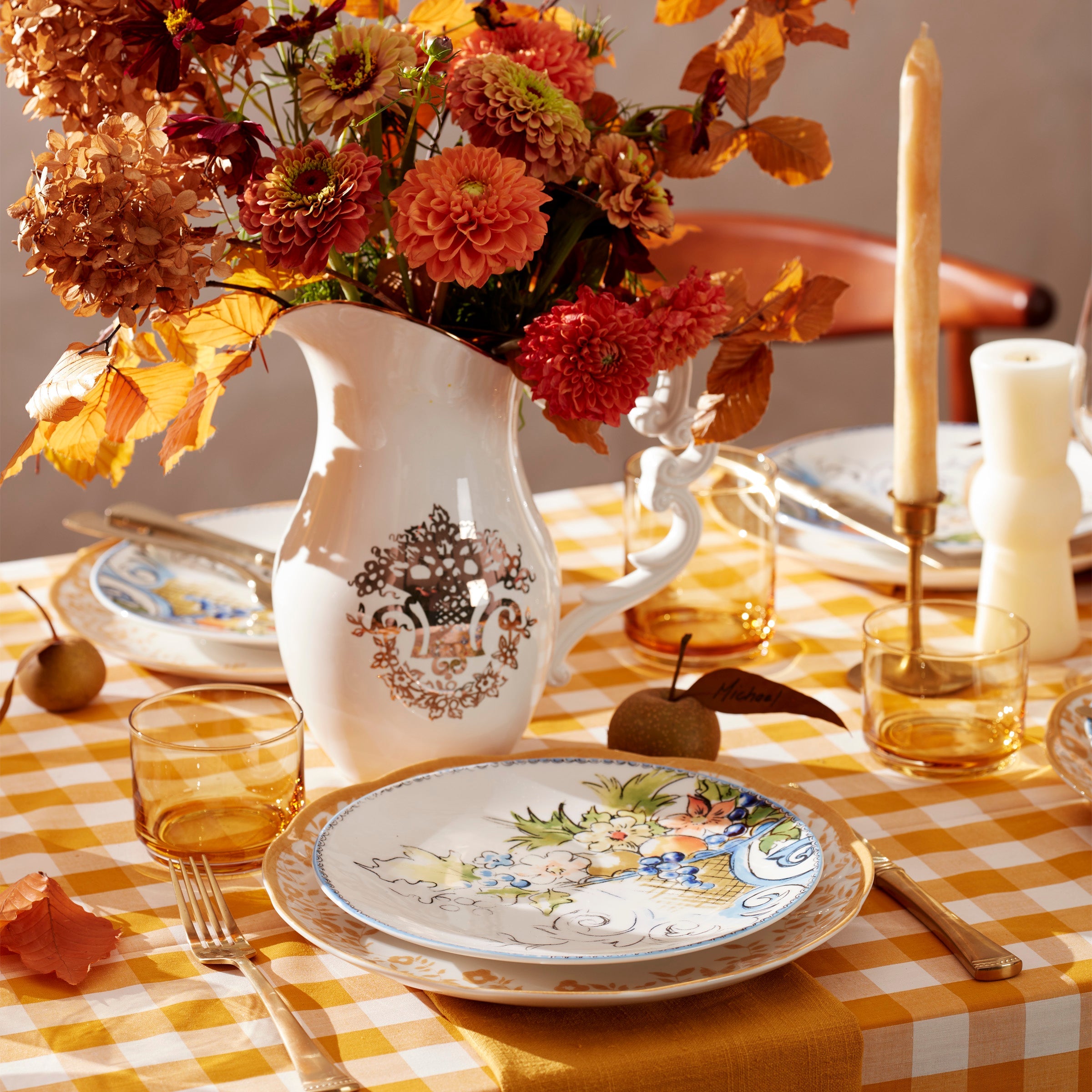 Tuscany Classics Stackable Amber Short Glasses - Set Of 4 - Image 10