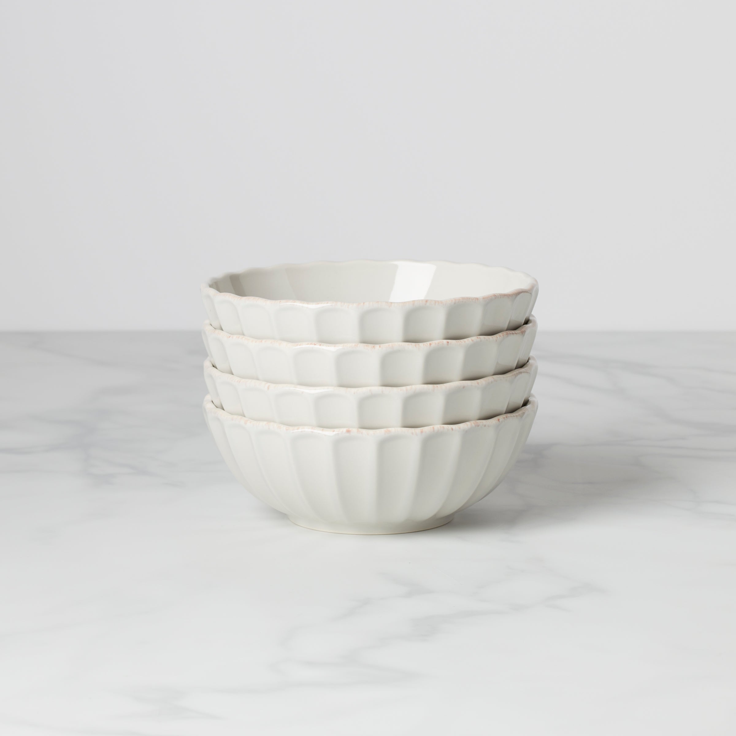 French Perle Scallop All-Purpose Bowls - Set of 4 - Image 6