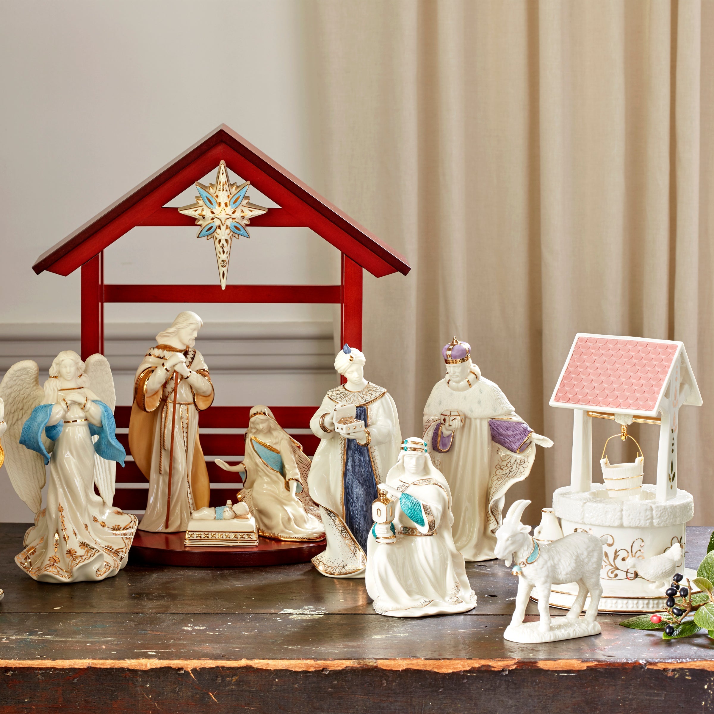 First Blessing Nativity Goat Figurine - Image 2