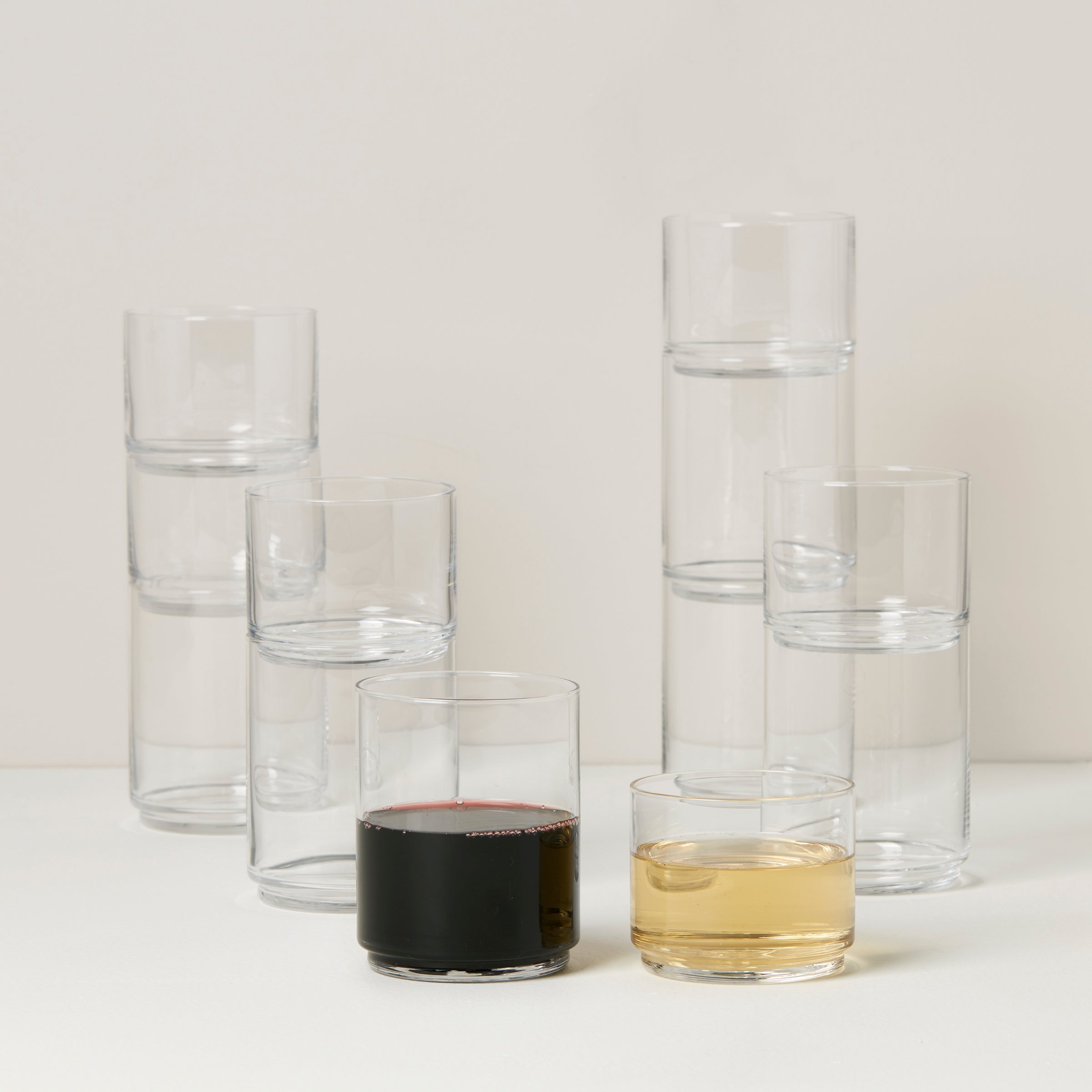 Tuscany Classics Stackable Clear Glasses - Set Of 12 - Image 2