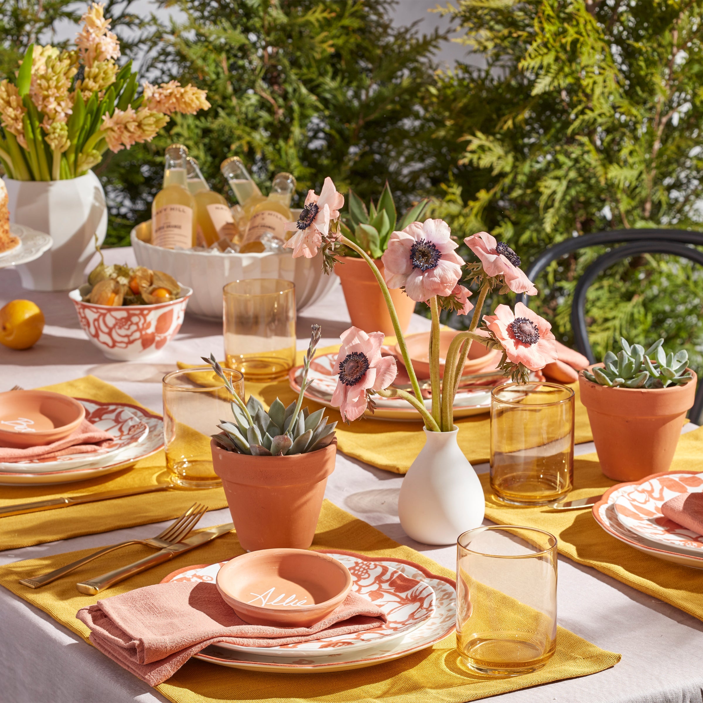 Butterfly Meadow Cottage Saffron Accent Plates - Set of 4 - Image 5