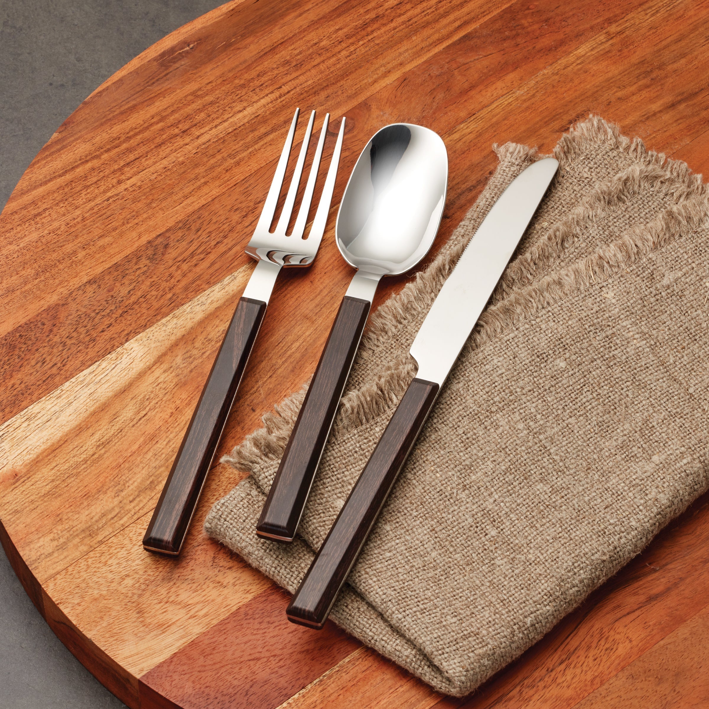 Henley Brown 16 Piece Flatware Set - Image 2