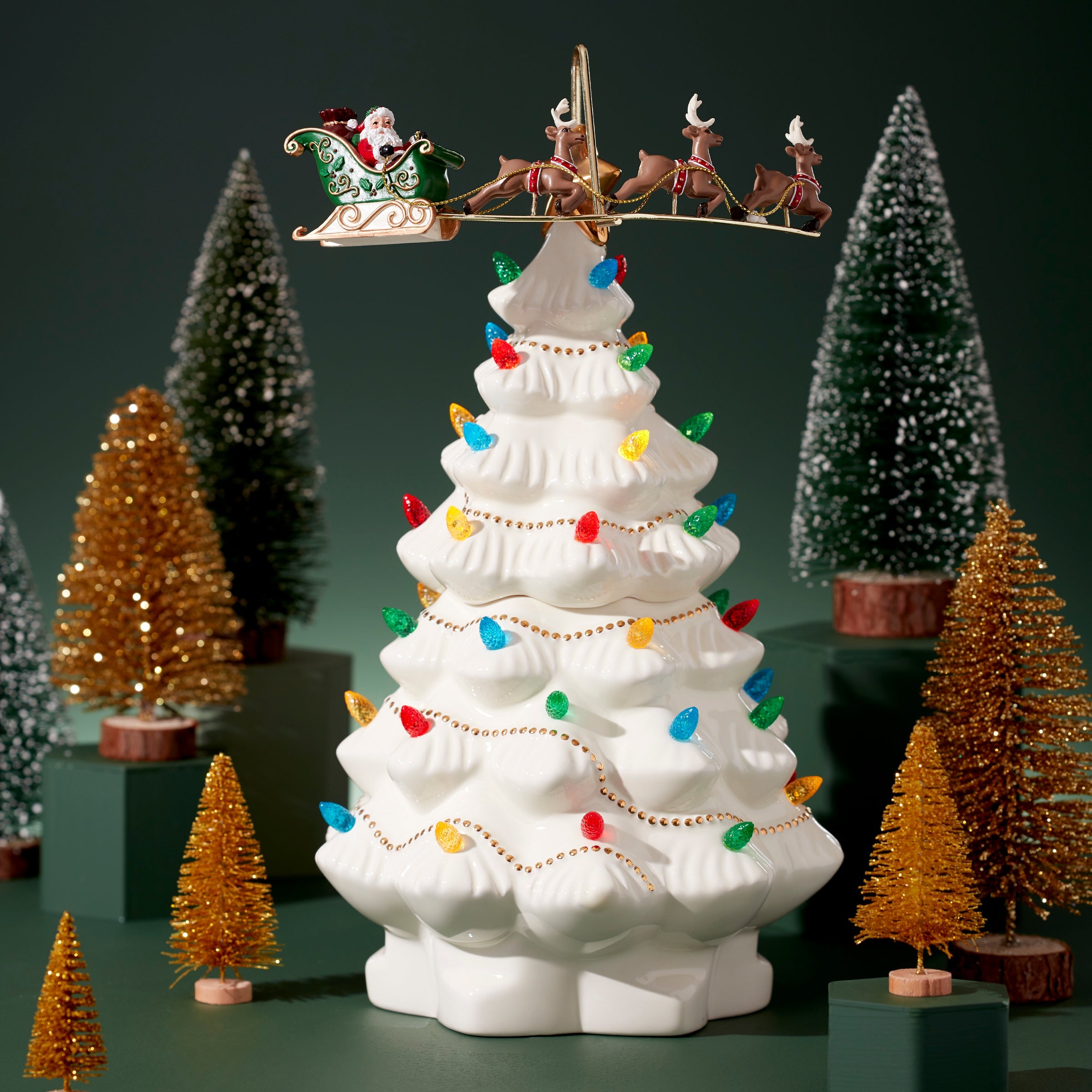 Treasured Traditions Tree With Santa - Image 3