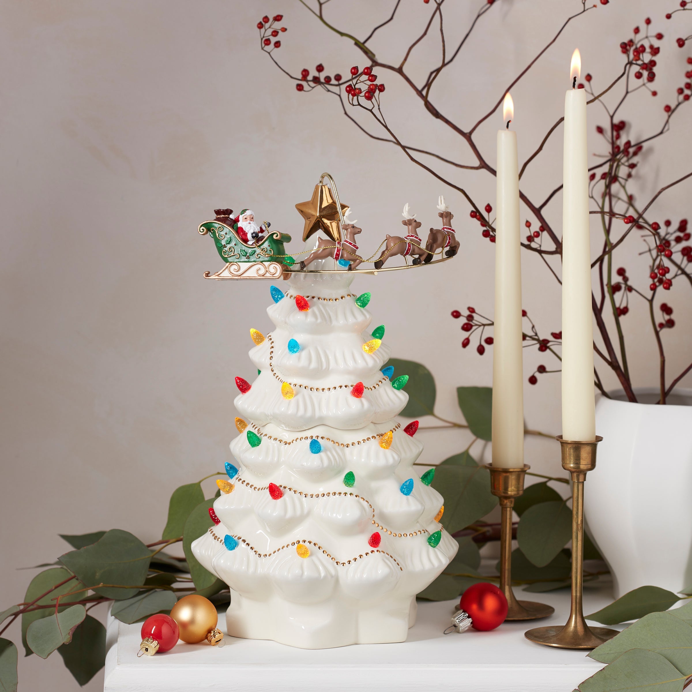 Treasured Traditions Tree With Santa - Image 4