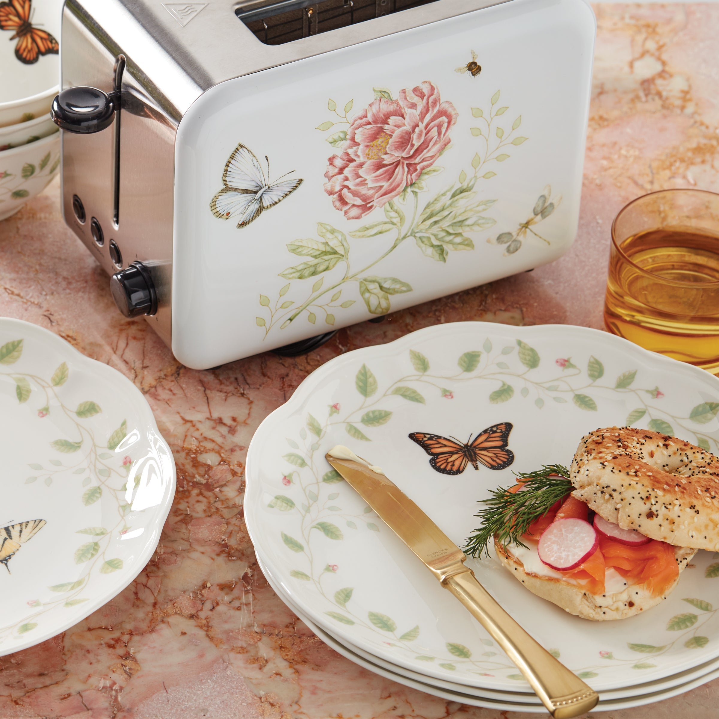Butterfly Meadow Vines Dinner Plates - Set of 4 - Image 2