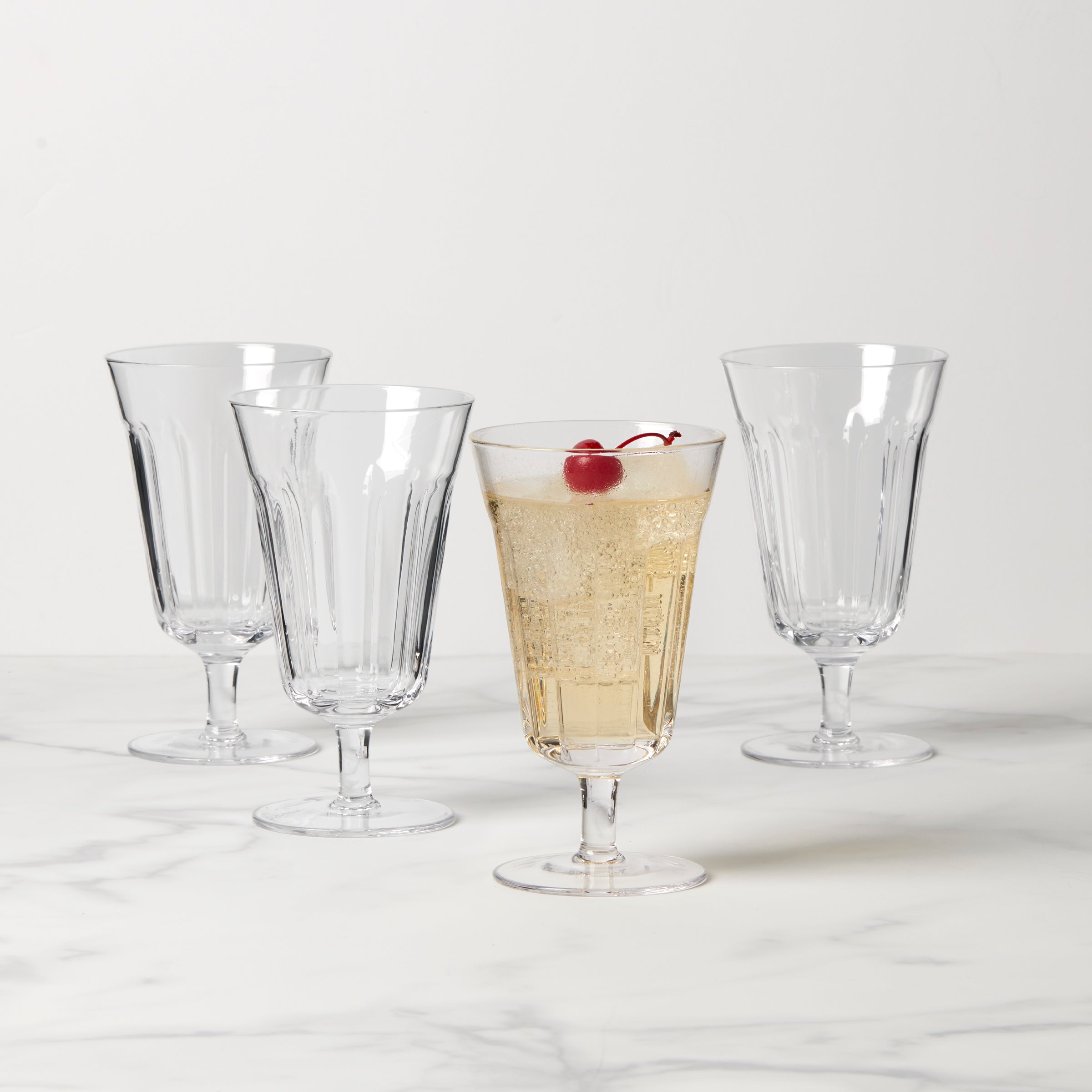 French Perle Tall Stem Glasses - Set Of 4 - Image 5
