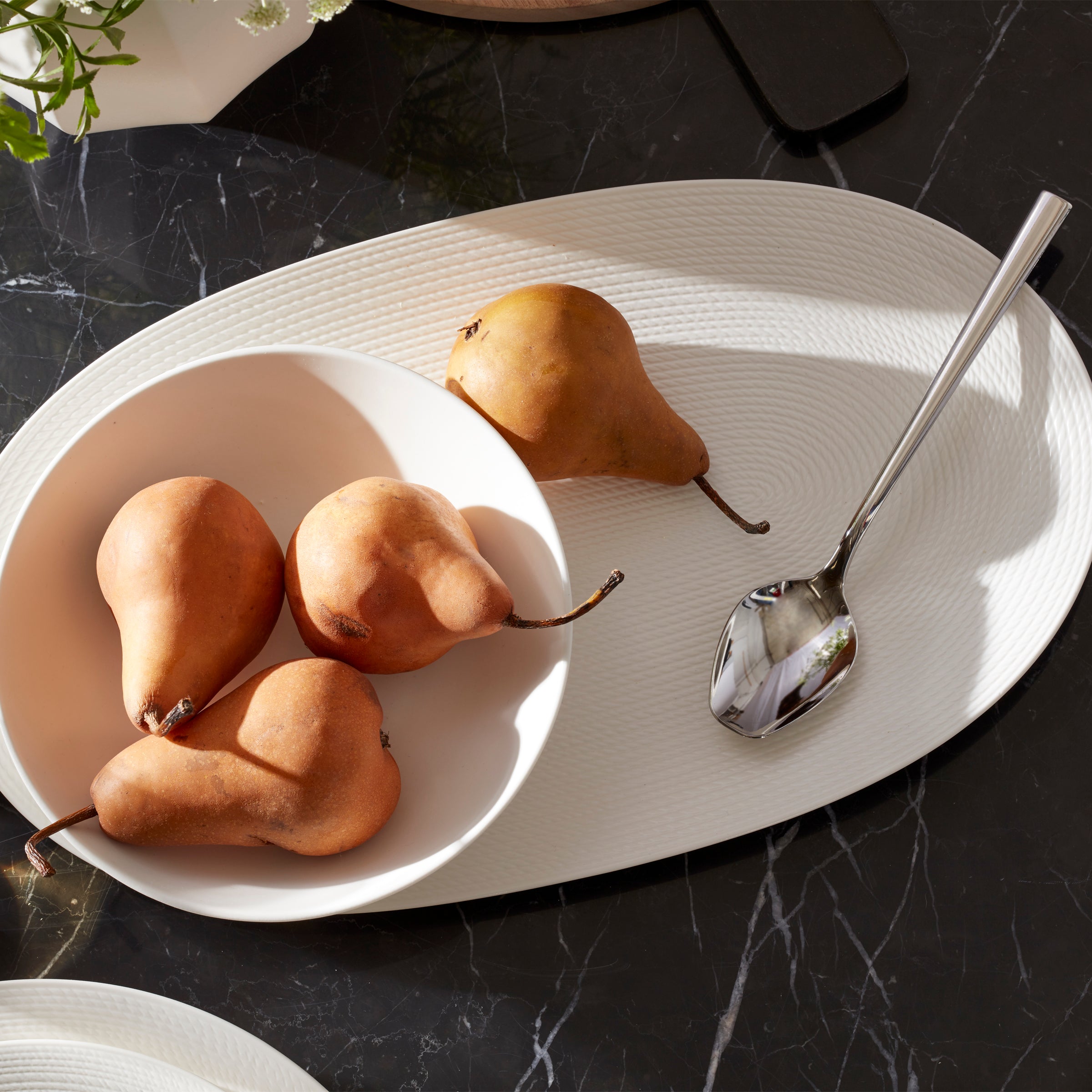LX Collective White Oval Tray - Image 5