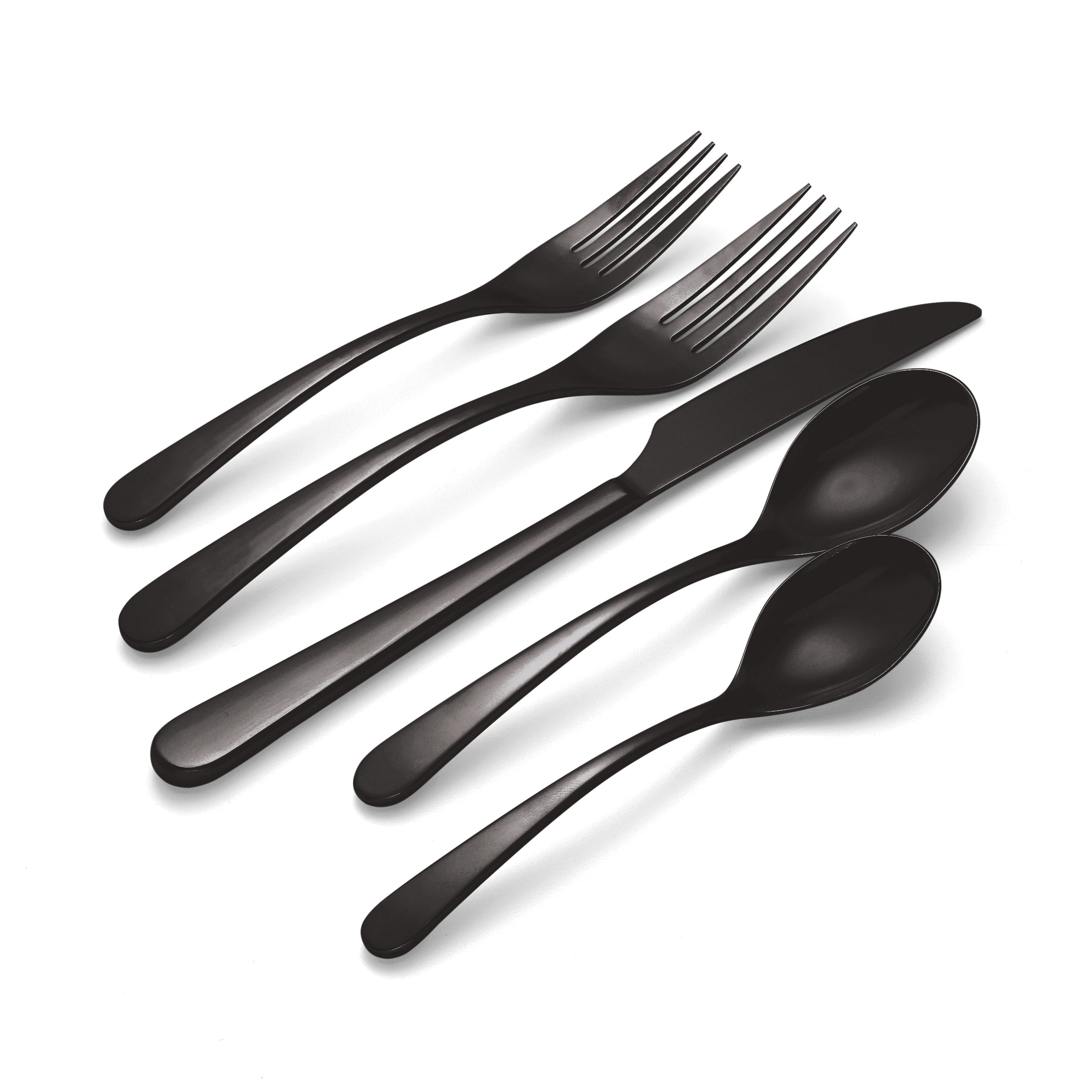 Kenbrook Black Vintage 20 Piece Flatware Set - Image 4