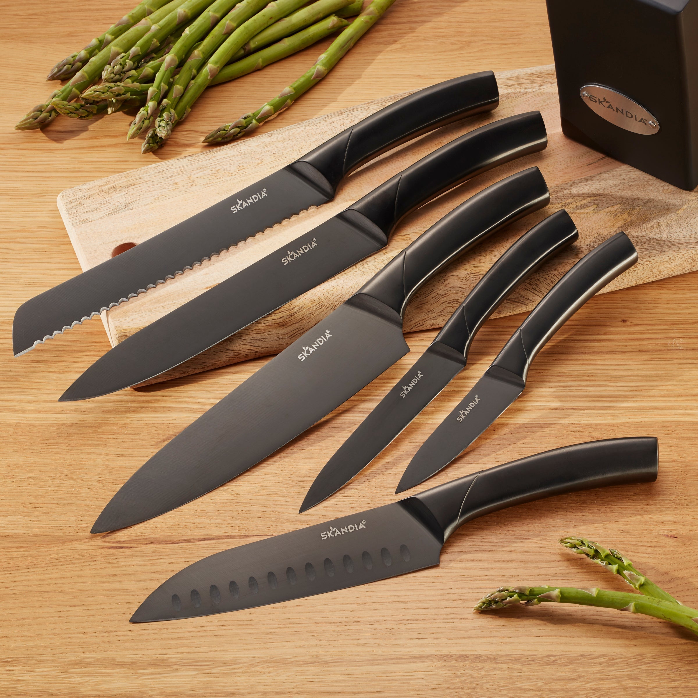 Beck 7 Piece Cutlery Block Set - Image 2