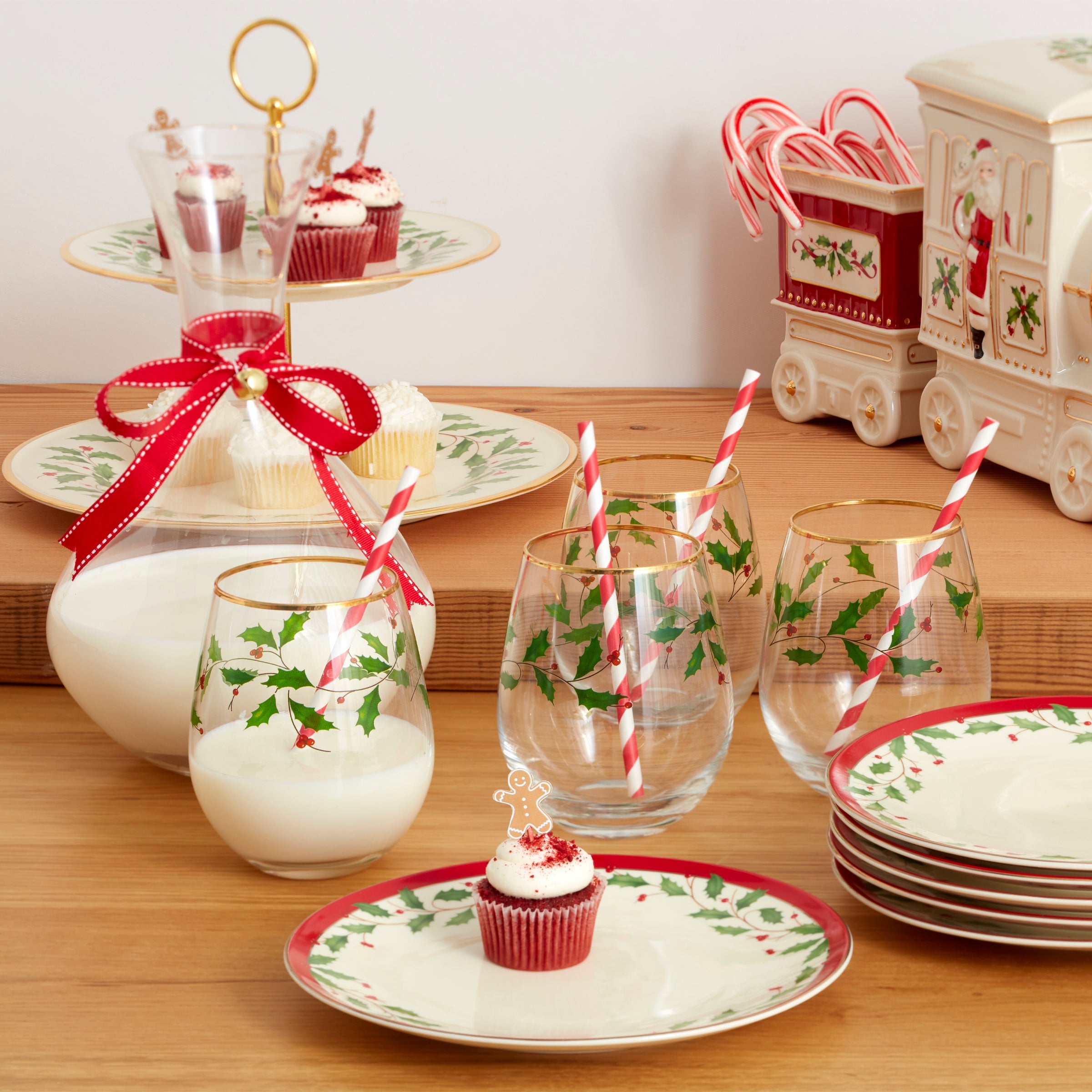 Holiday Stemless Wine Glasses - Set Of 4 - Image 3
