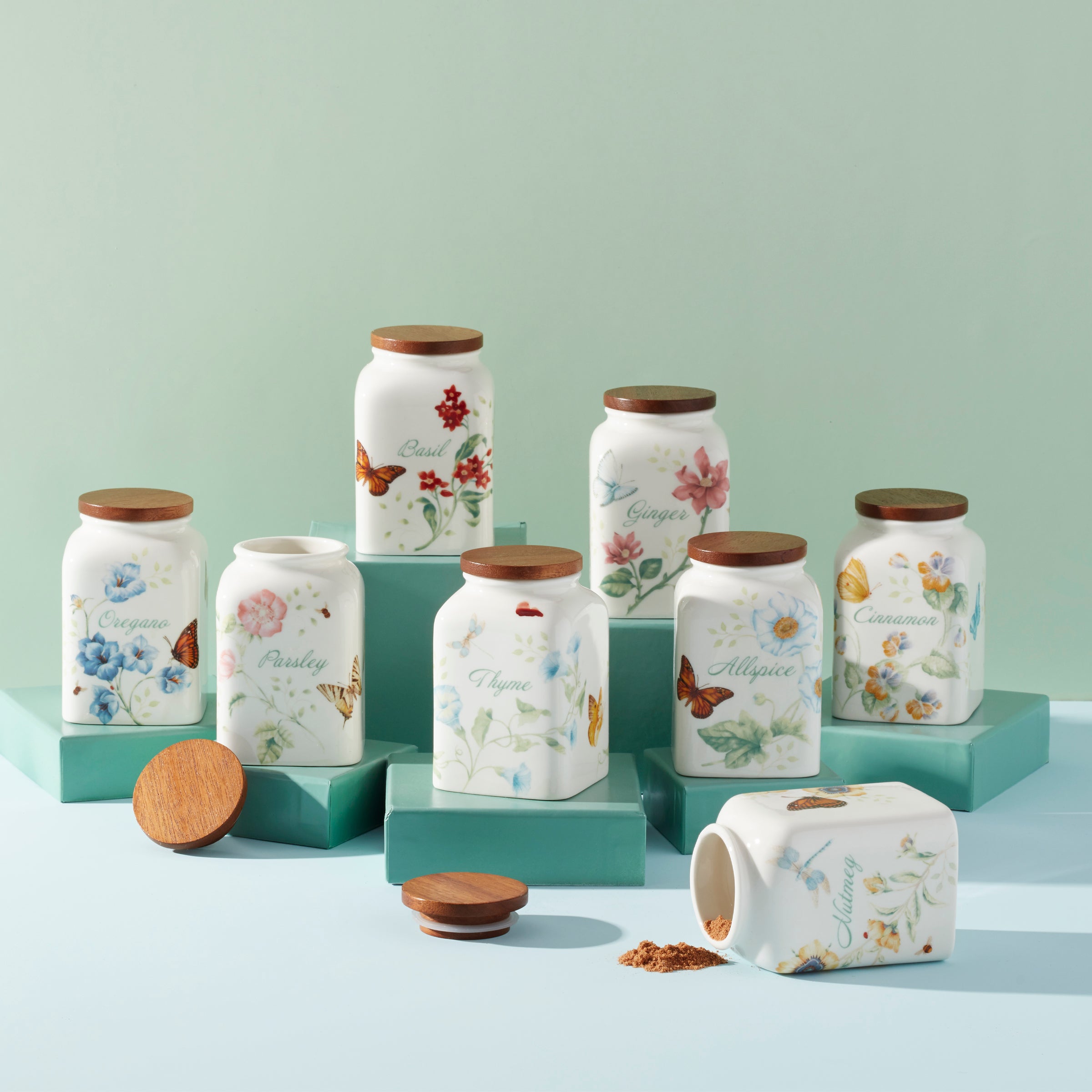 Butterfly Meadow Baking Spice Jars - Set Of 4 - Image 2