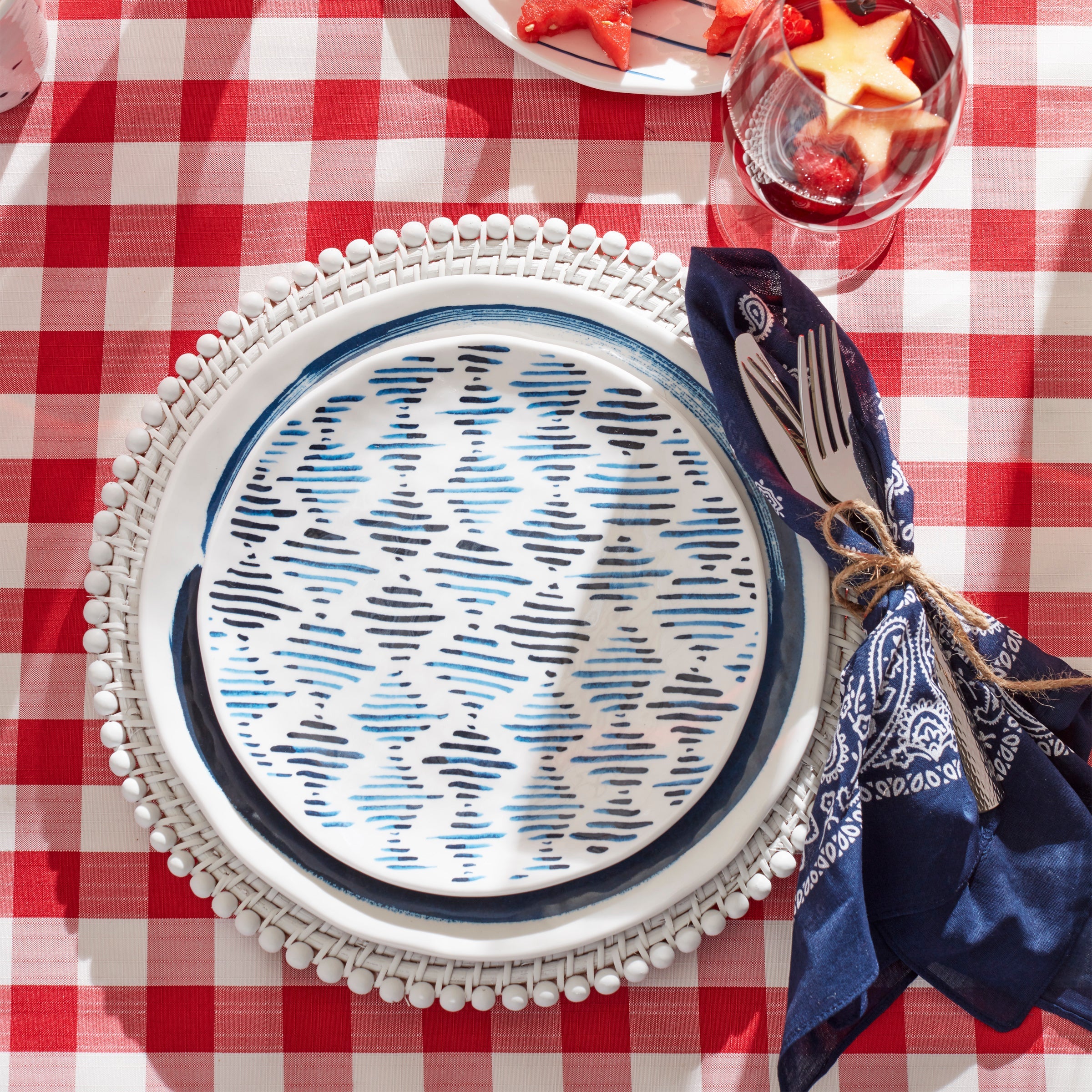 Blue Bay Melamine 16-Piece Dinnerware Set - Image 2
