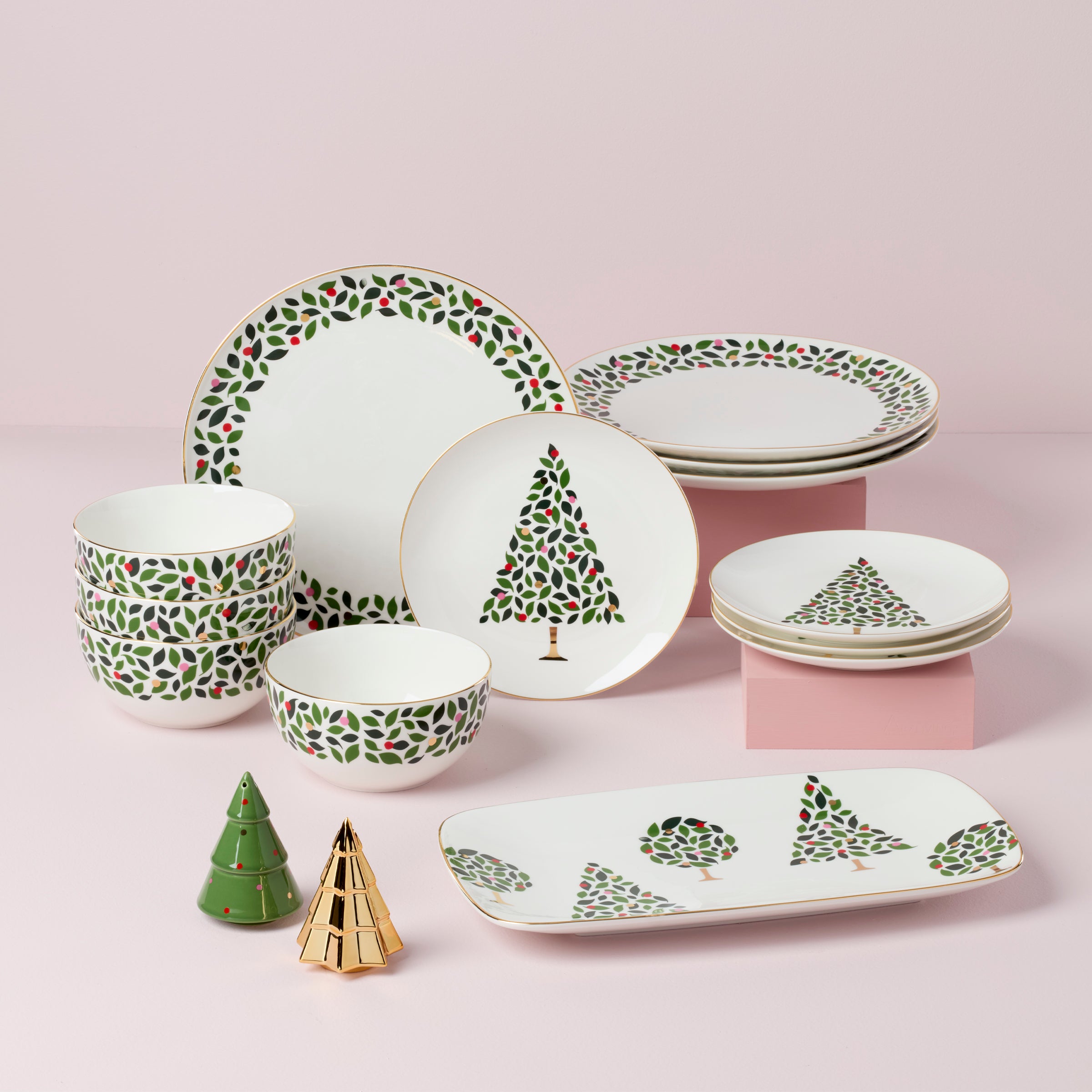 Evergreen Dinner Plates - Set of 4 - Image 5