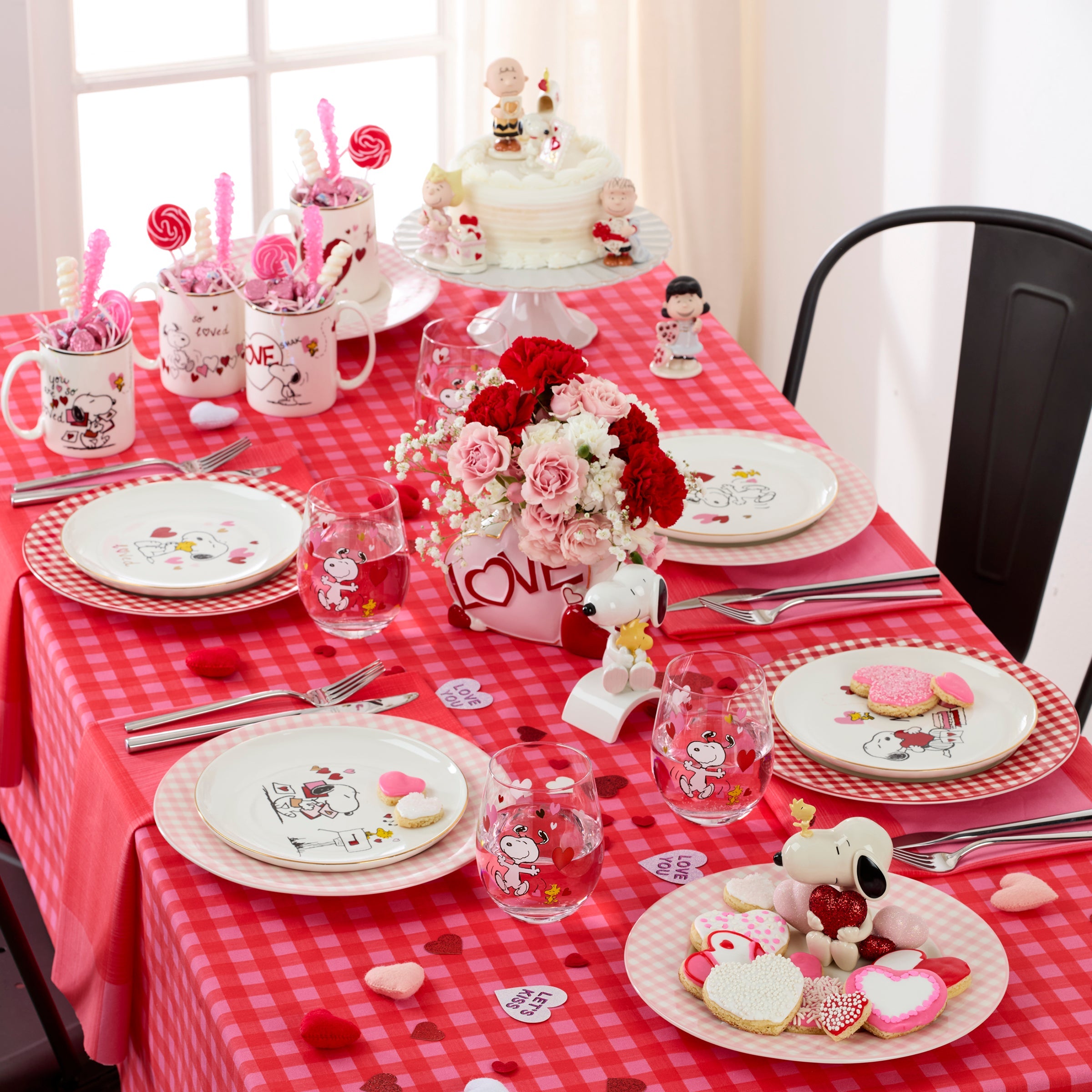 Snoopy Valentine's Day Tumblers - Set Of 4 - Image 4