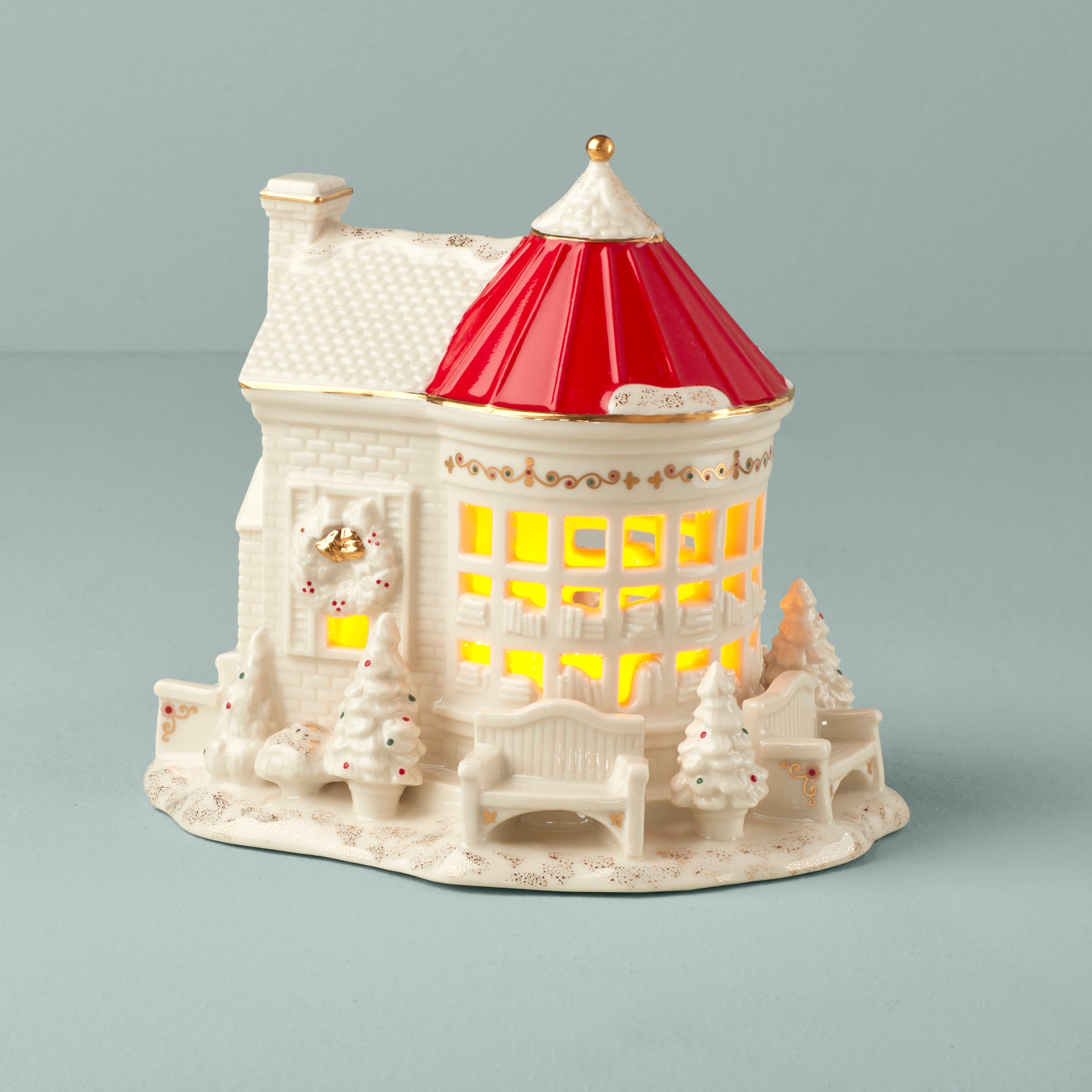 Mistletoe Park Book Store Figurine - Image 5