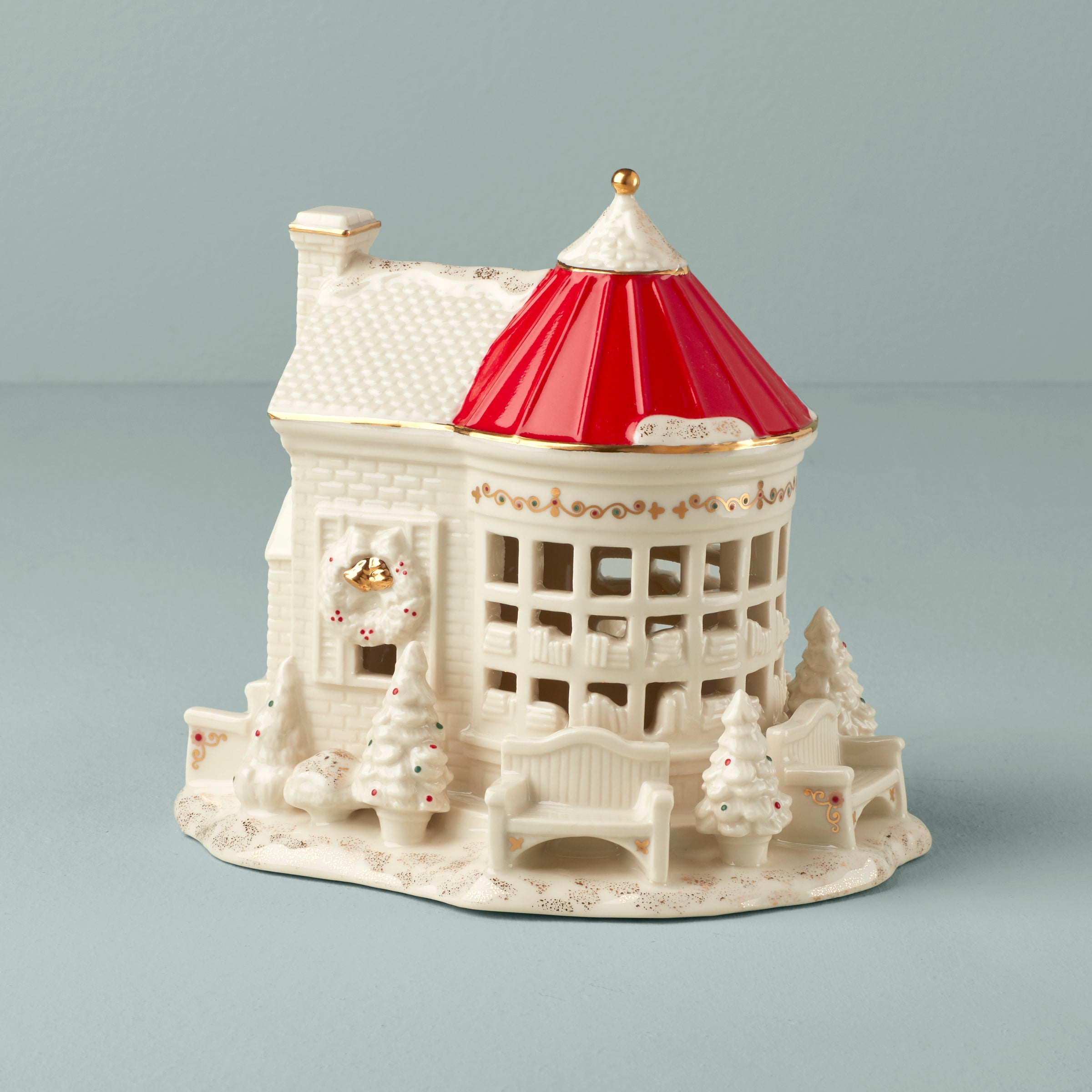 Mistletoe Park Book Store Figurine - Image 4