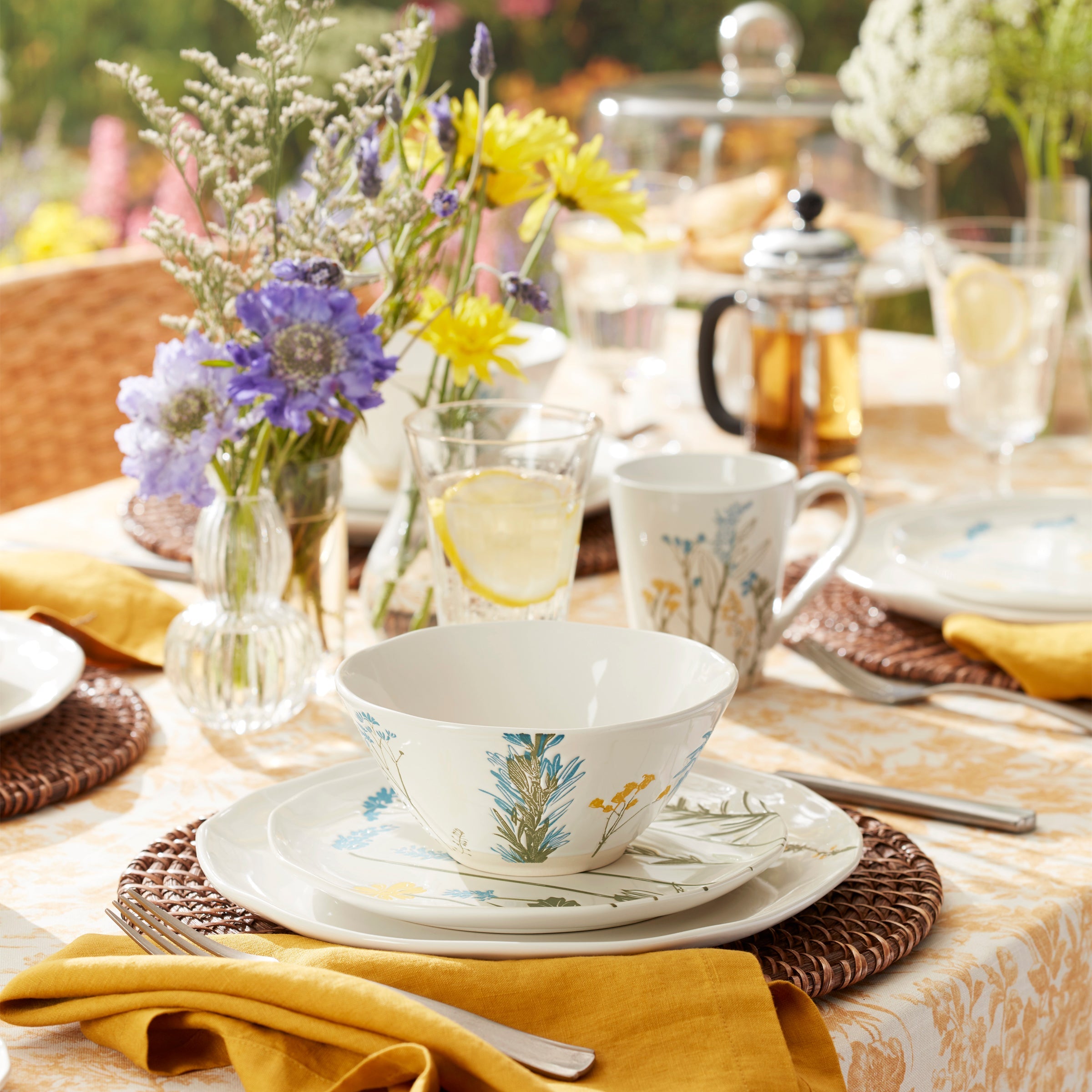 Wildflowers 12-Piece Dinnerware Set - Image 5