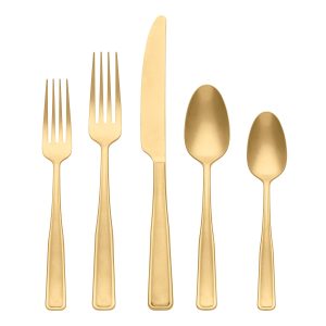 Reid Champagne Vintage 20 Piece Flatware Set