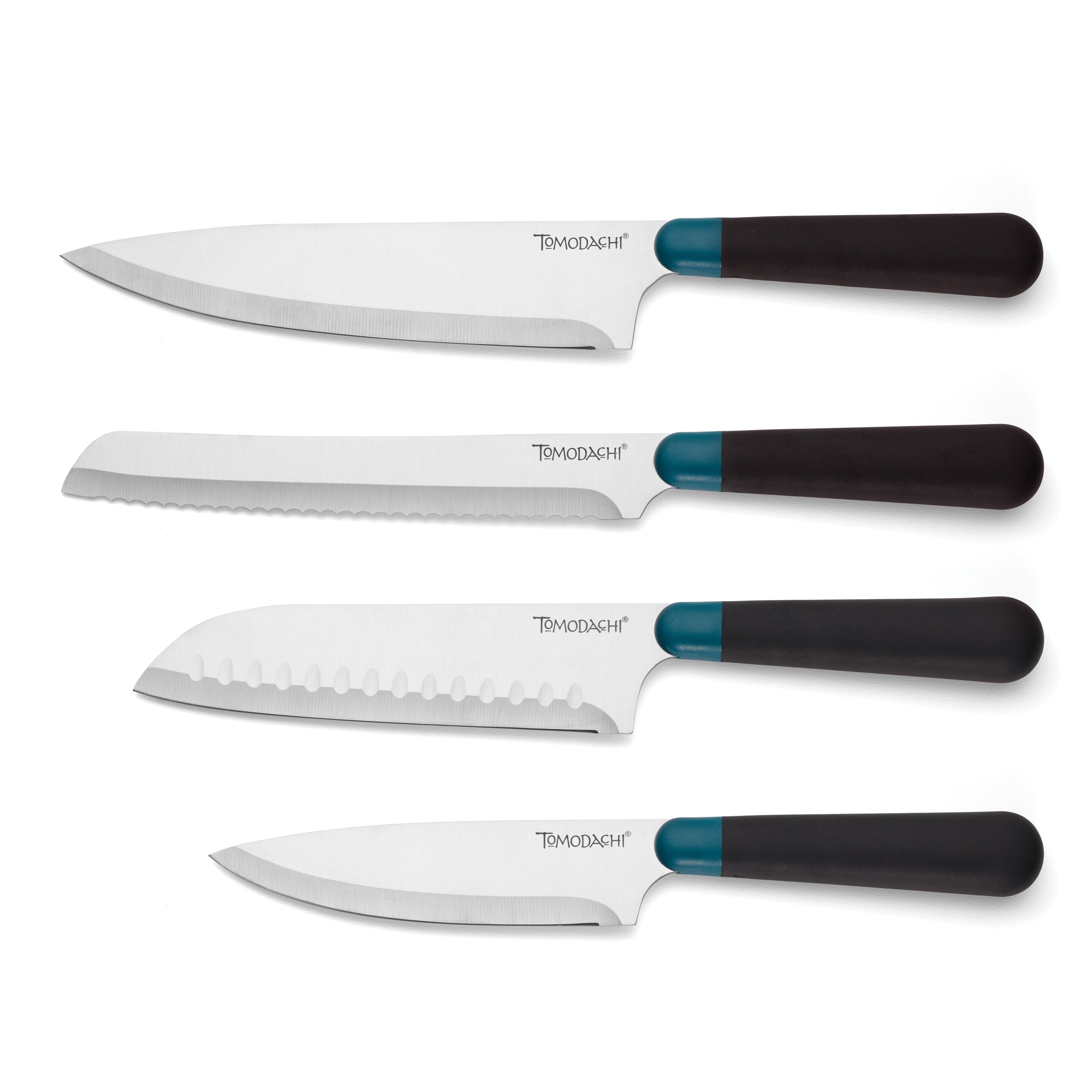 Keen Black Marble 5 Piece Cutlery Bristle Block Set - Image 3