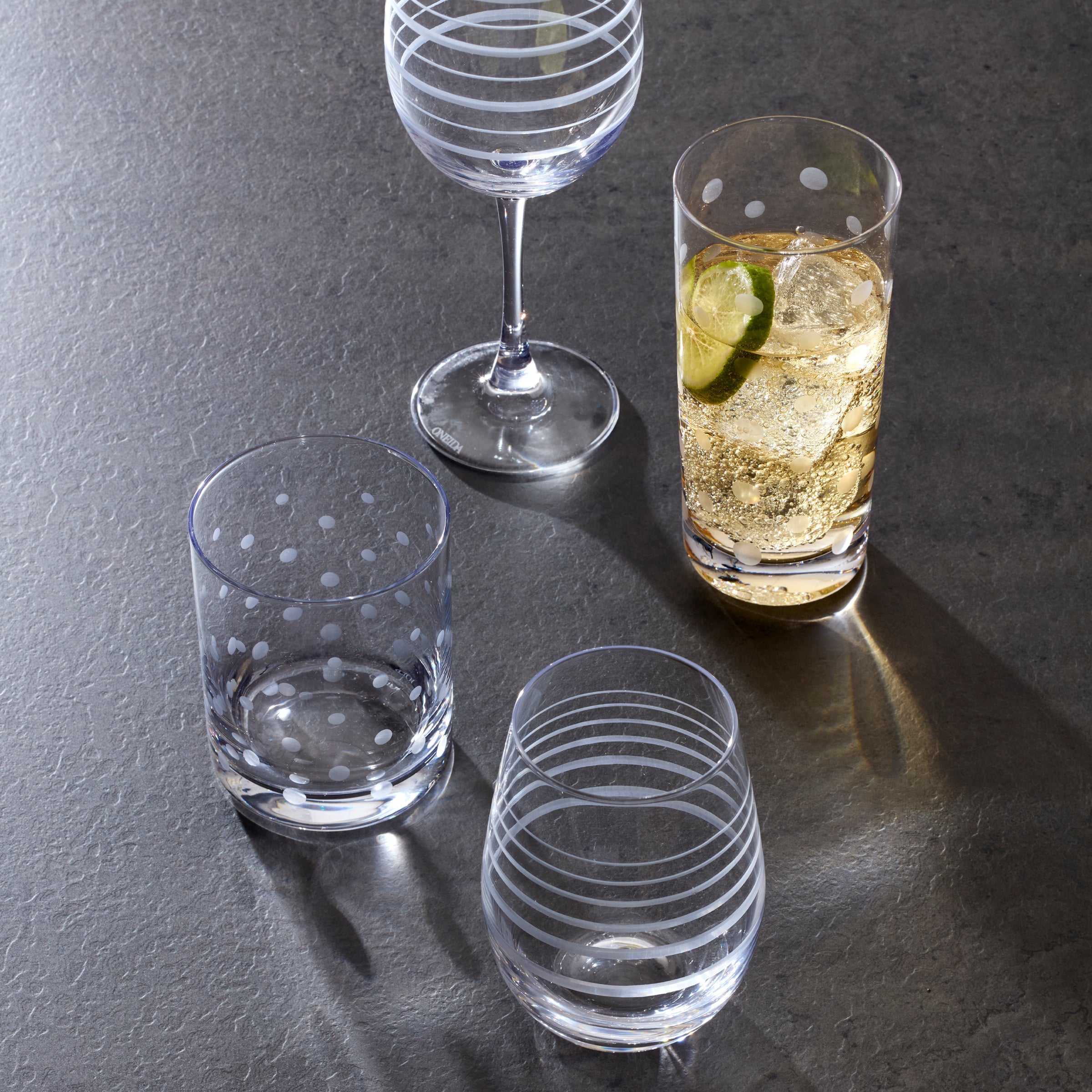 Mingle Double Old Fashion Glasses - Set Of 4 - Image 4