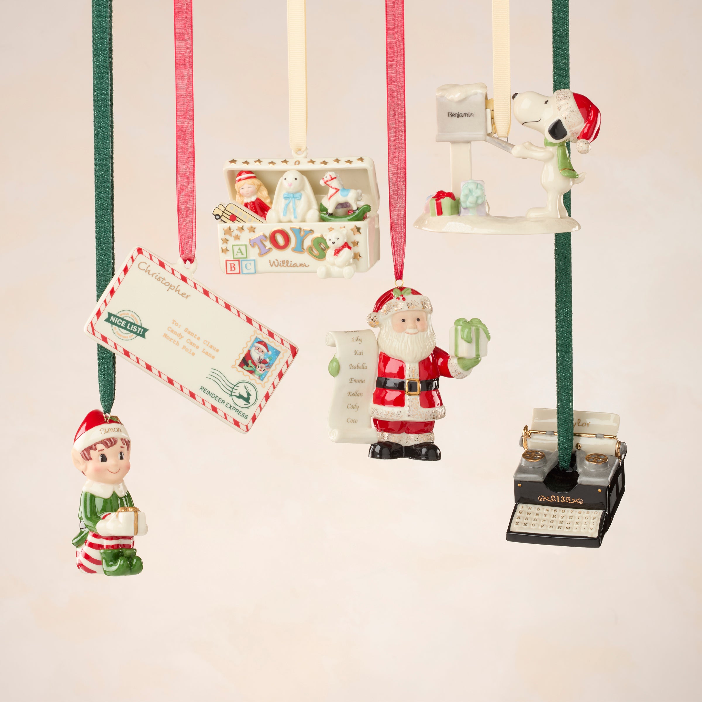 Personalized Snoopy's Letter to Santa Ornament - Image 3