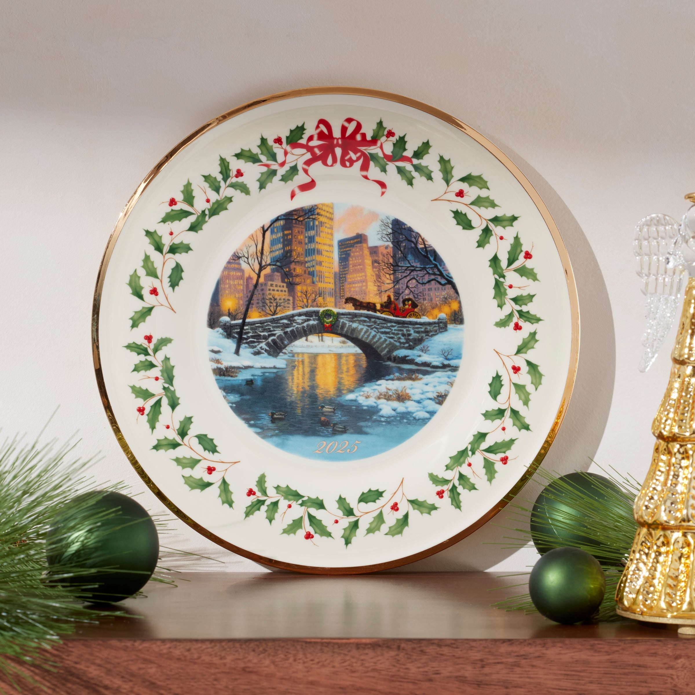2025 Annual Holiday Plate Night Snow - Image 2