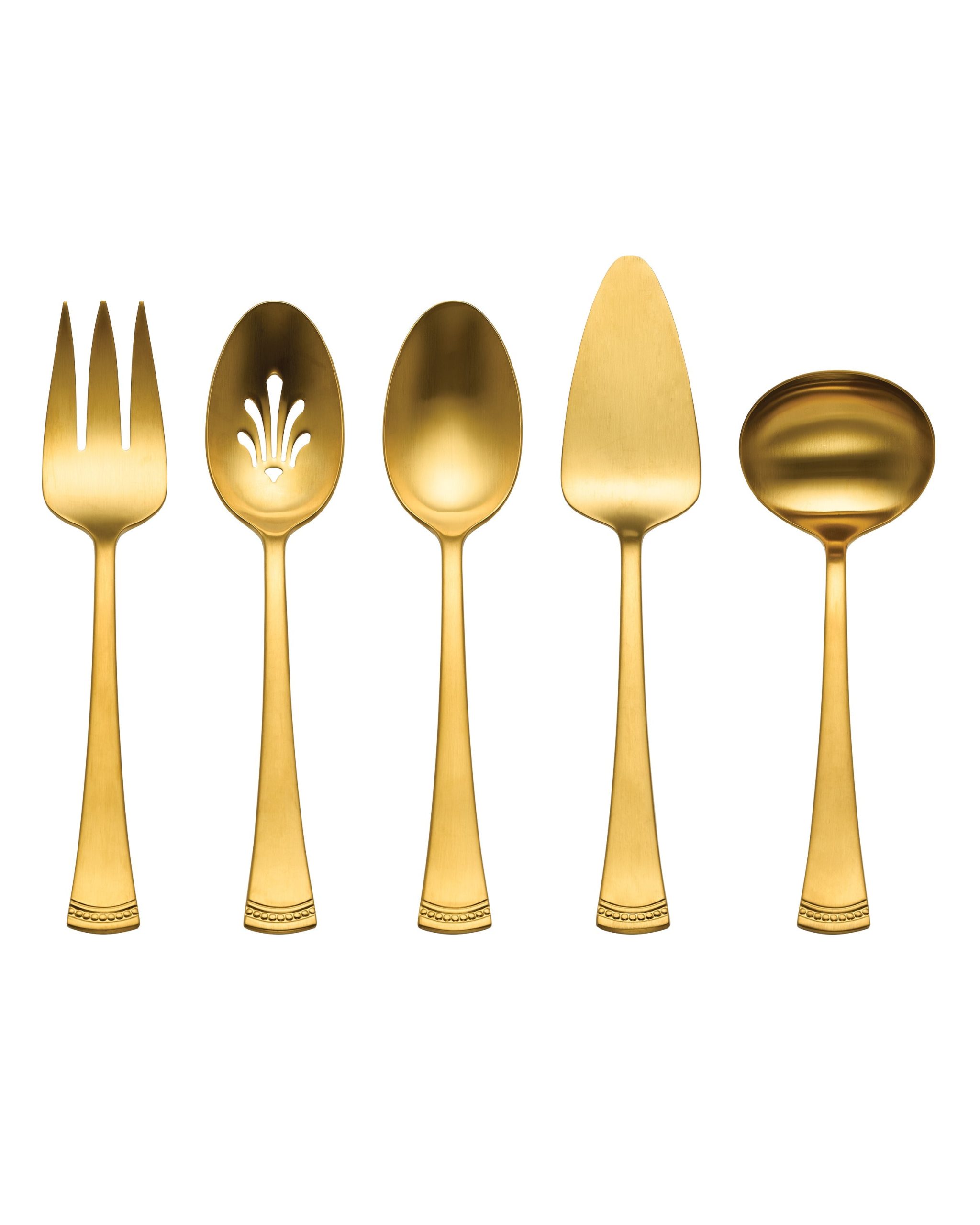 Portola Gold Satin 5 Piece Hostess Set - Image 3