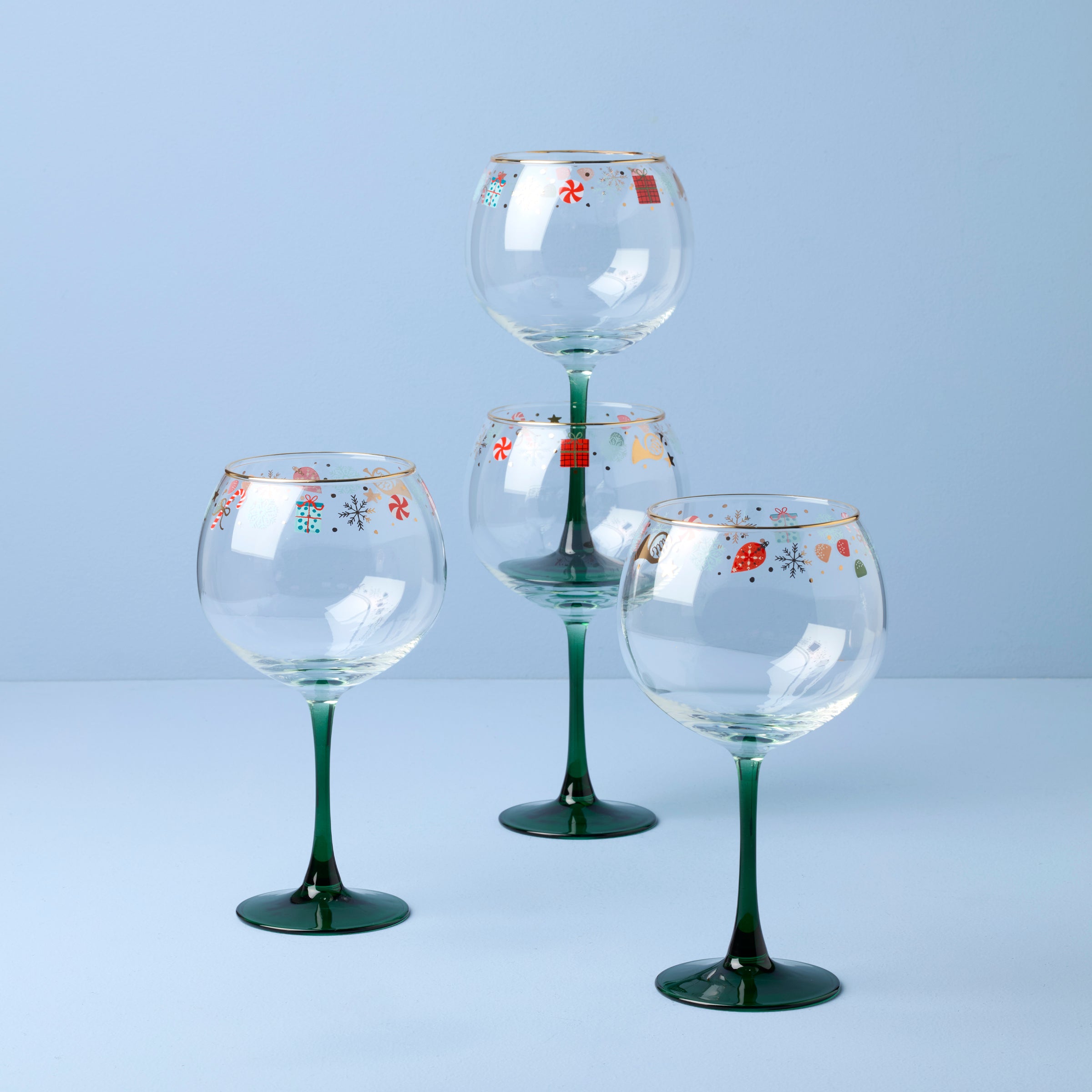 Nutcracker Ballet Balloon Wine Glasses. Set of 4 - Image 2